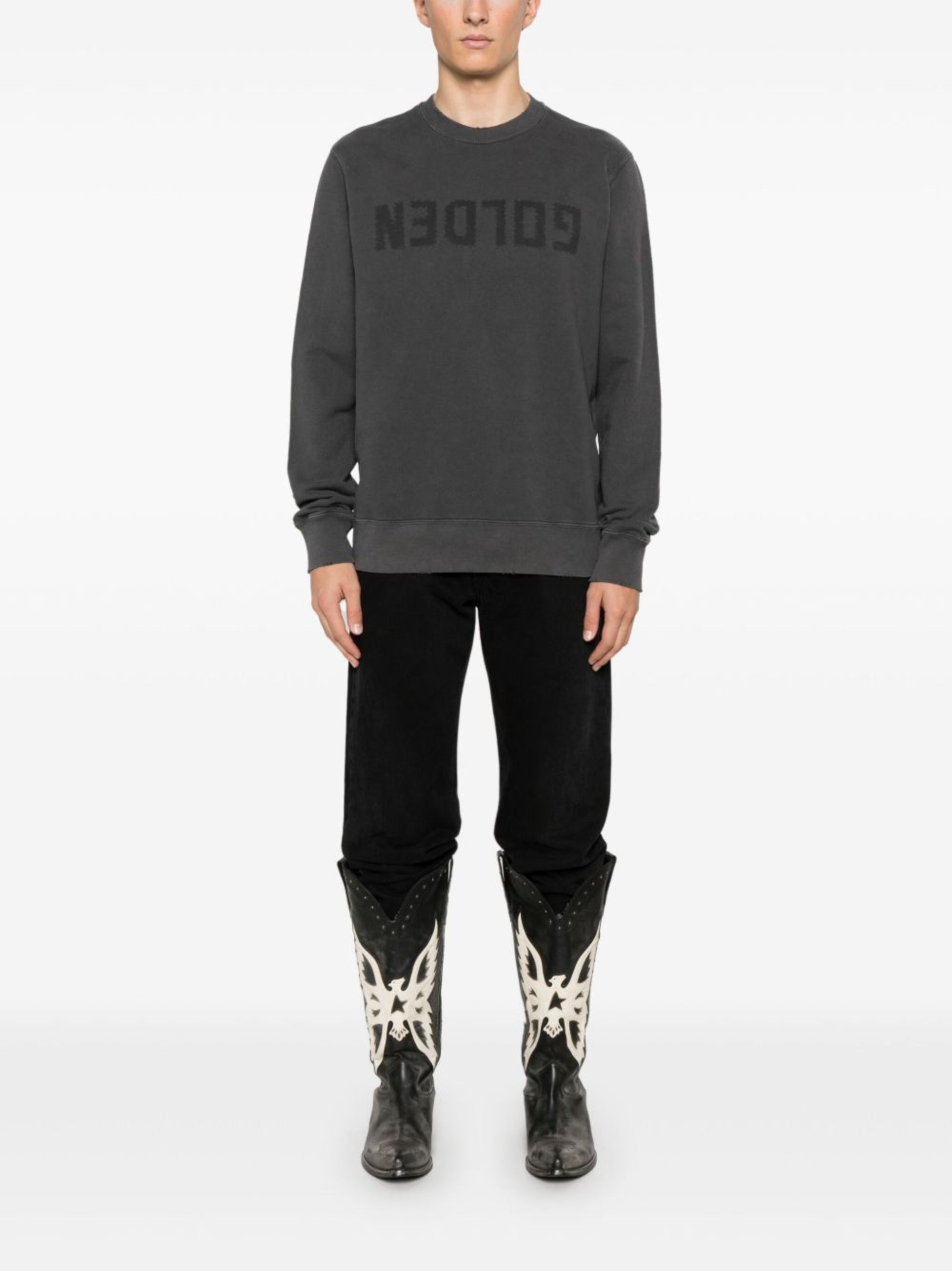 Golden Goose Sweaters Grey Cotton