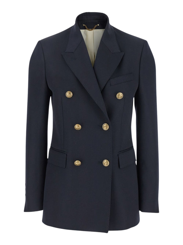 Golden Goose Jackets Blue Polyester Virgin Wool