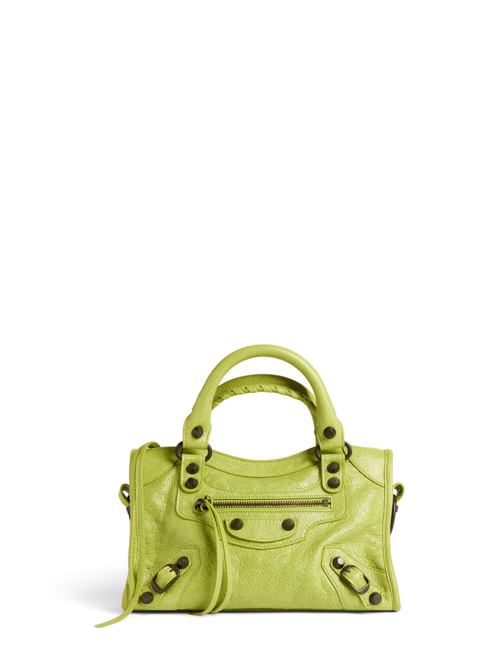 Balenciaga Bags Green Lamb Leather