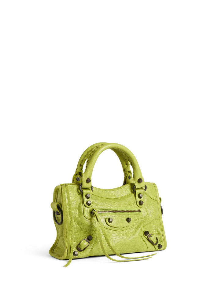 Balenciaga Bags Green Lamb Leather