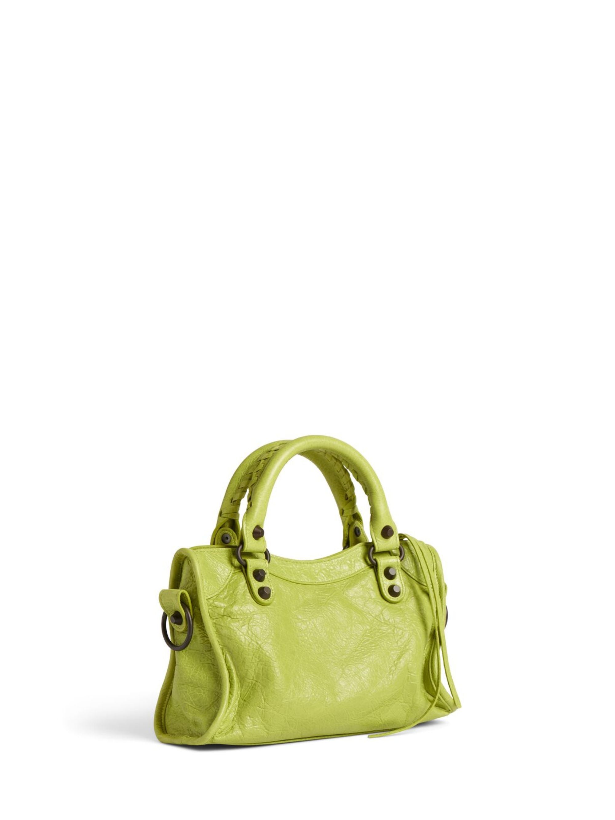 Balenciaga Bags Green Lamb Leather