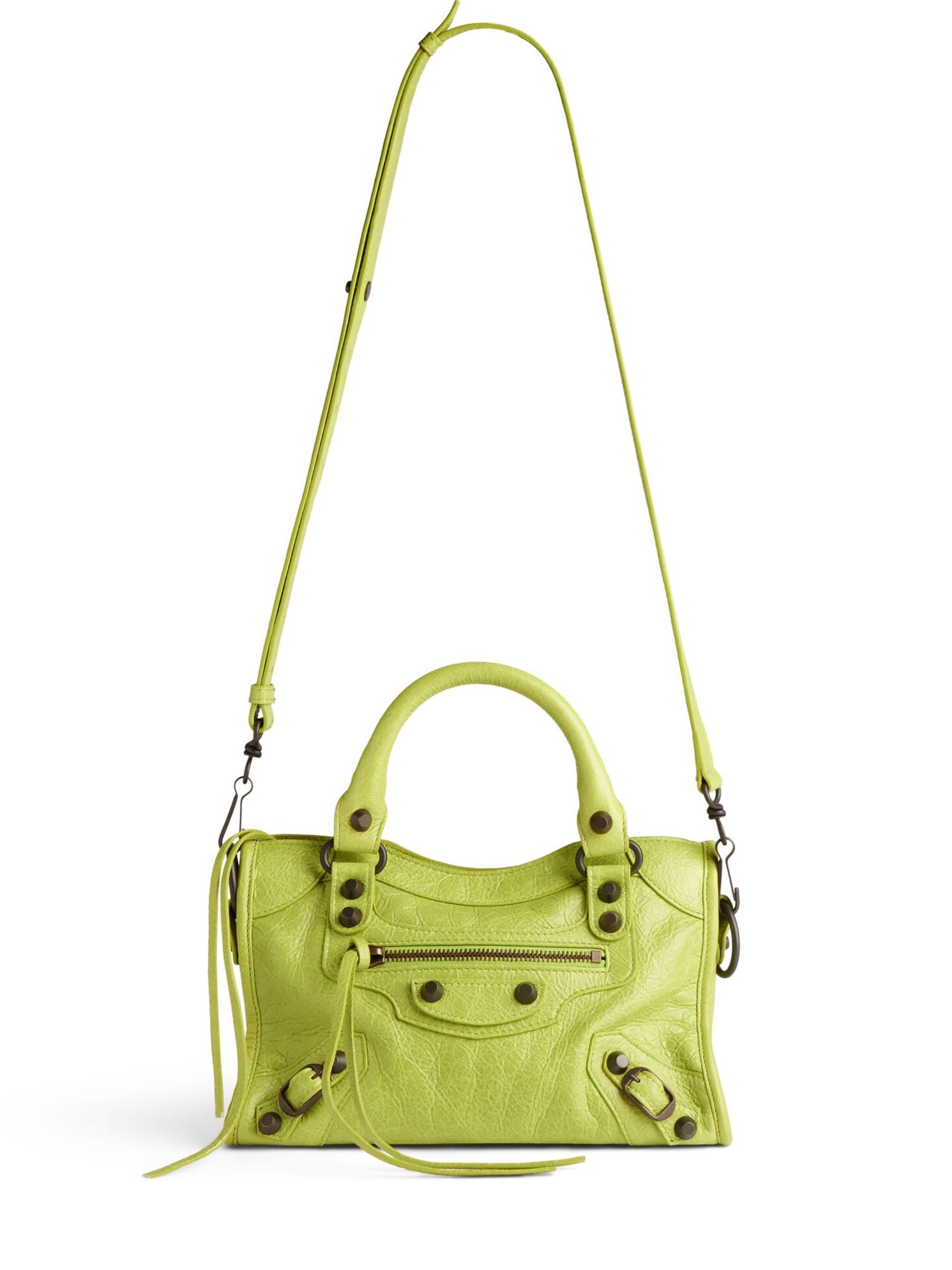 Balenciaga Bags Green Lamb Leather