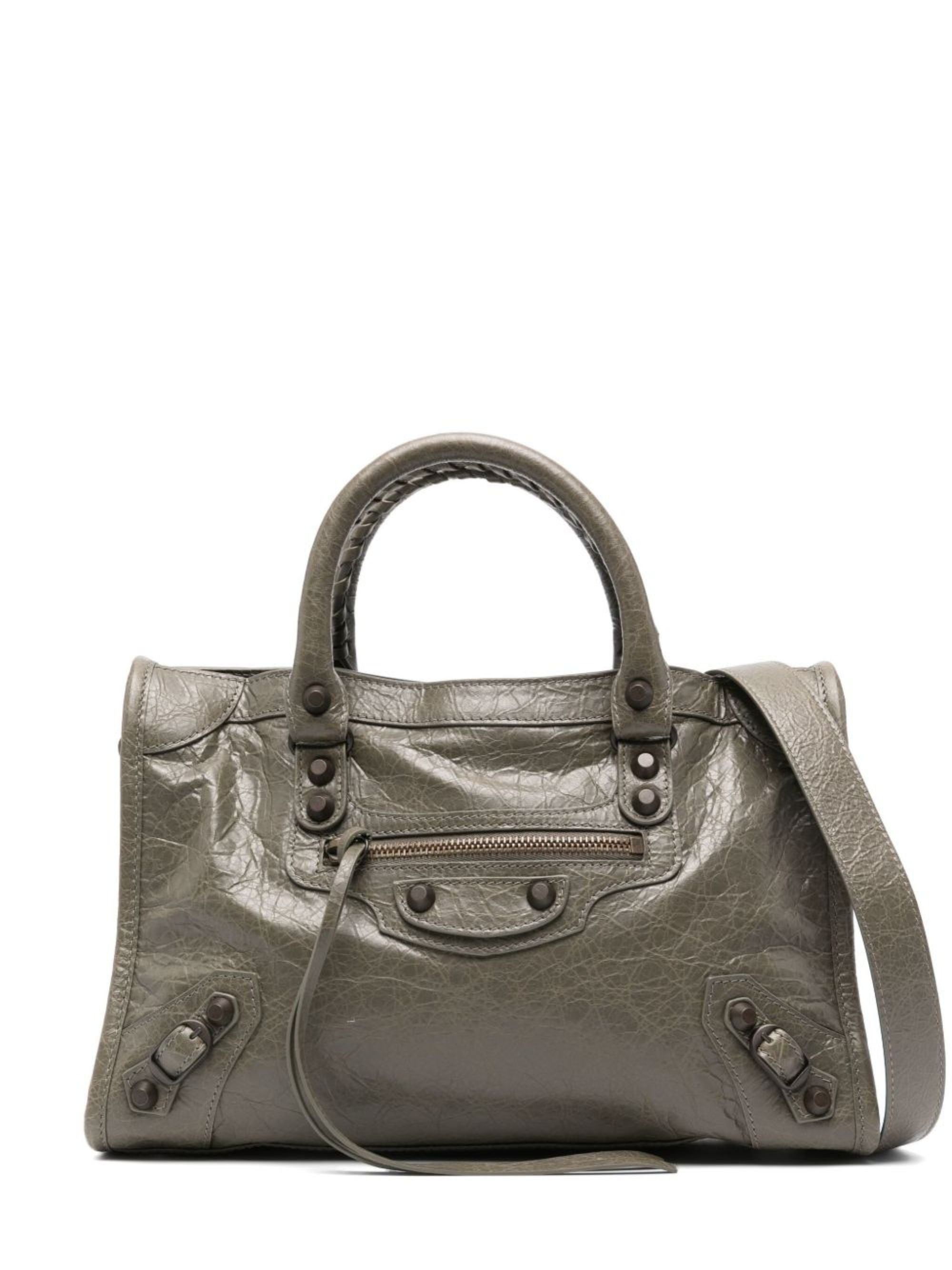 Balenciaga Bags Green Lamb Leather