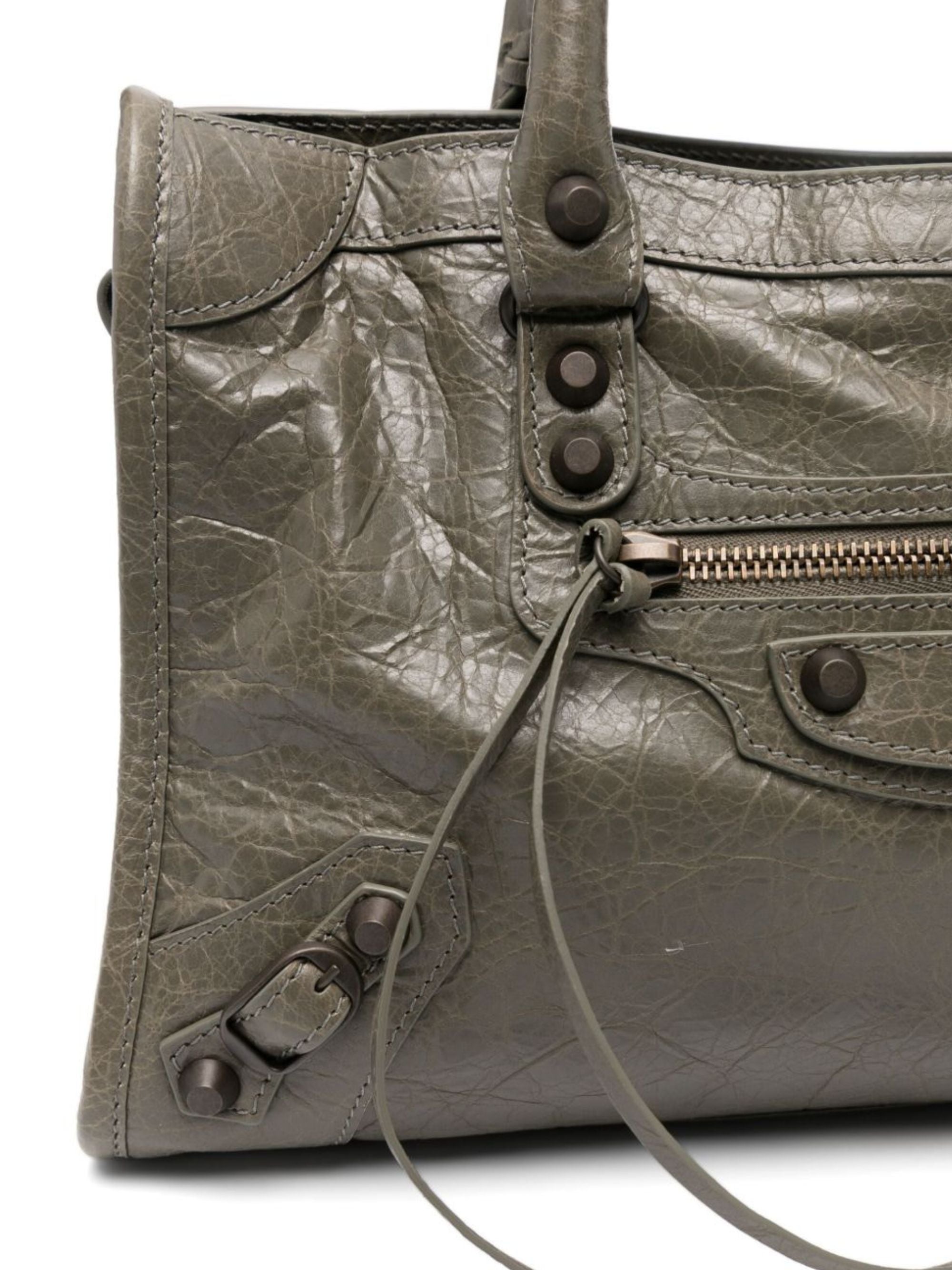 Balenciaga Bags Green Lamb Leather
