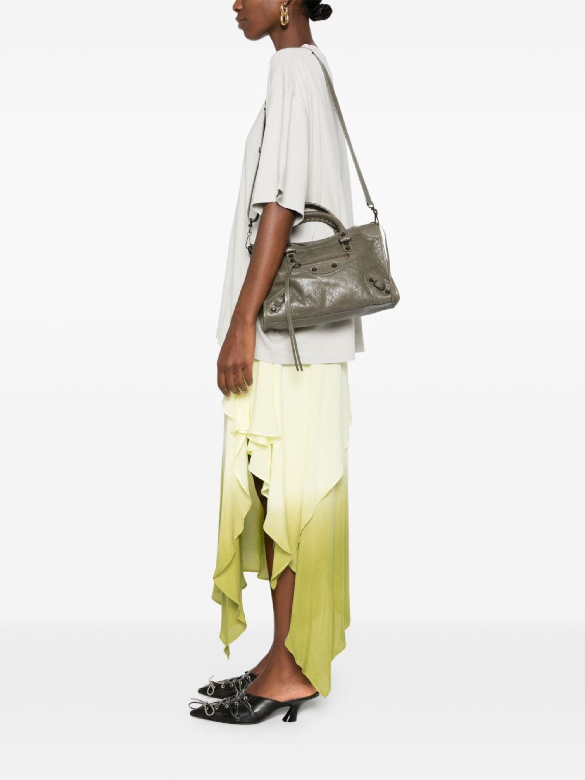 Balenciaga Bags Green Lamb Leather