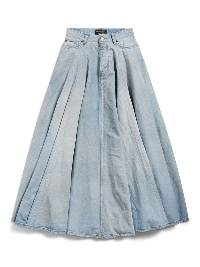 Balenciaga Skirts Blue Cotton