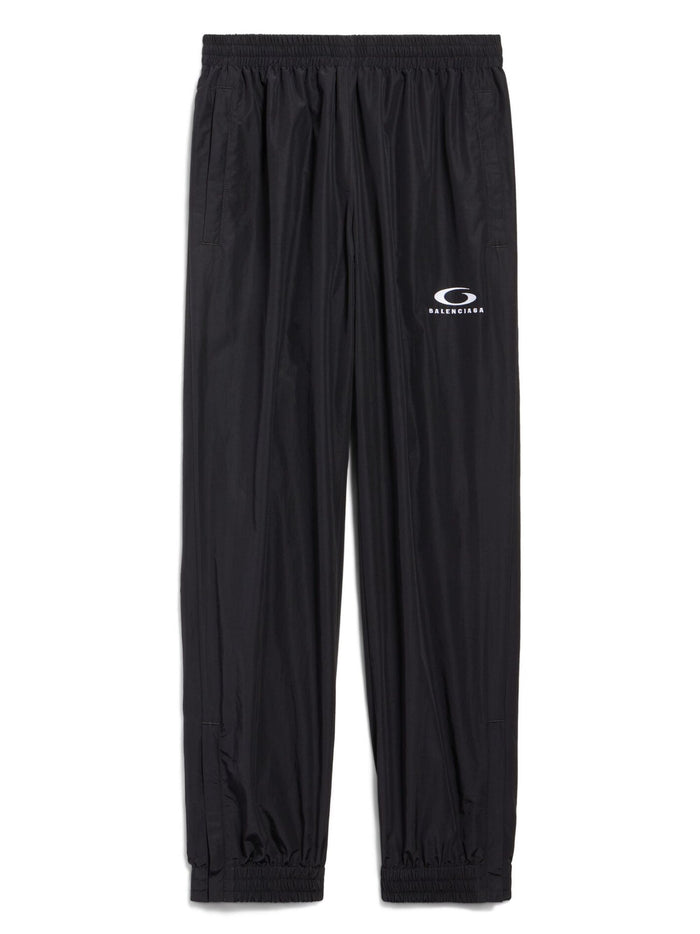 Balenciaga Trousers Black Cotton Polyamide