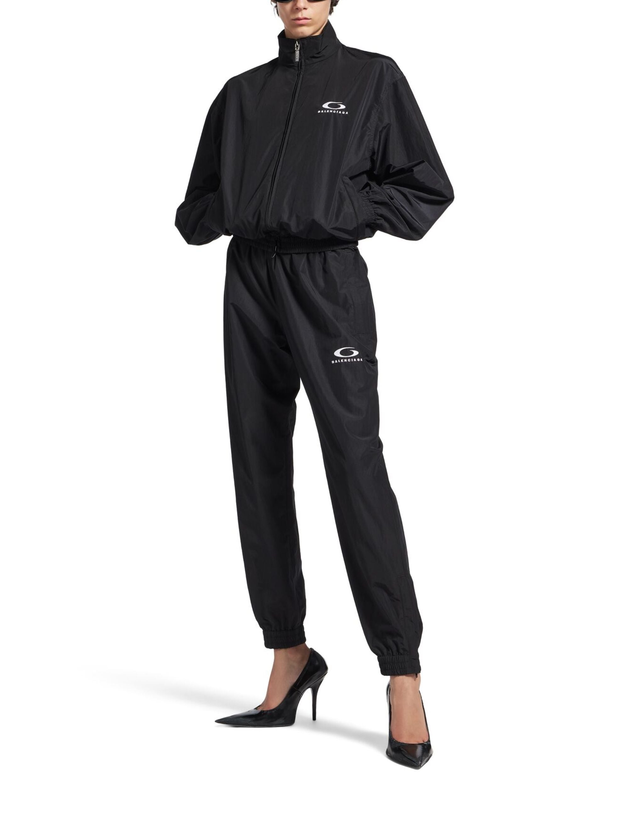 Balenciaga Trousers Black Cotton Polyamide
