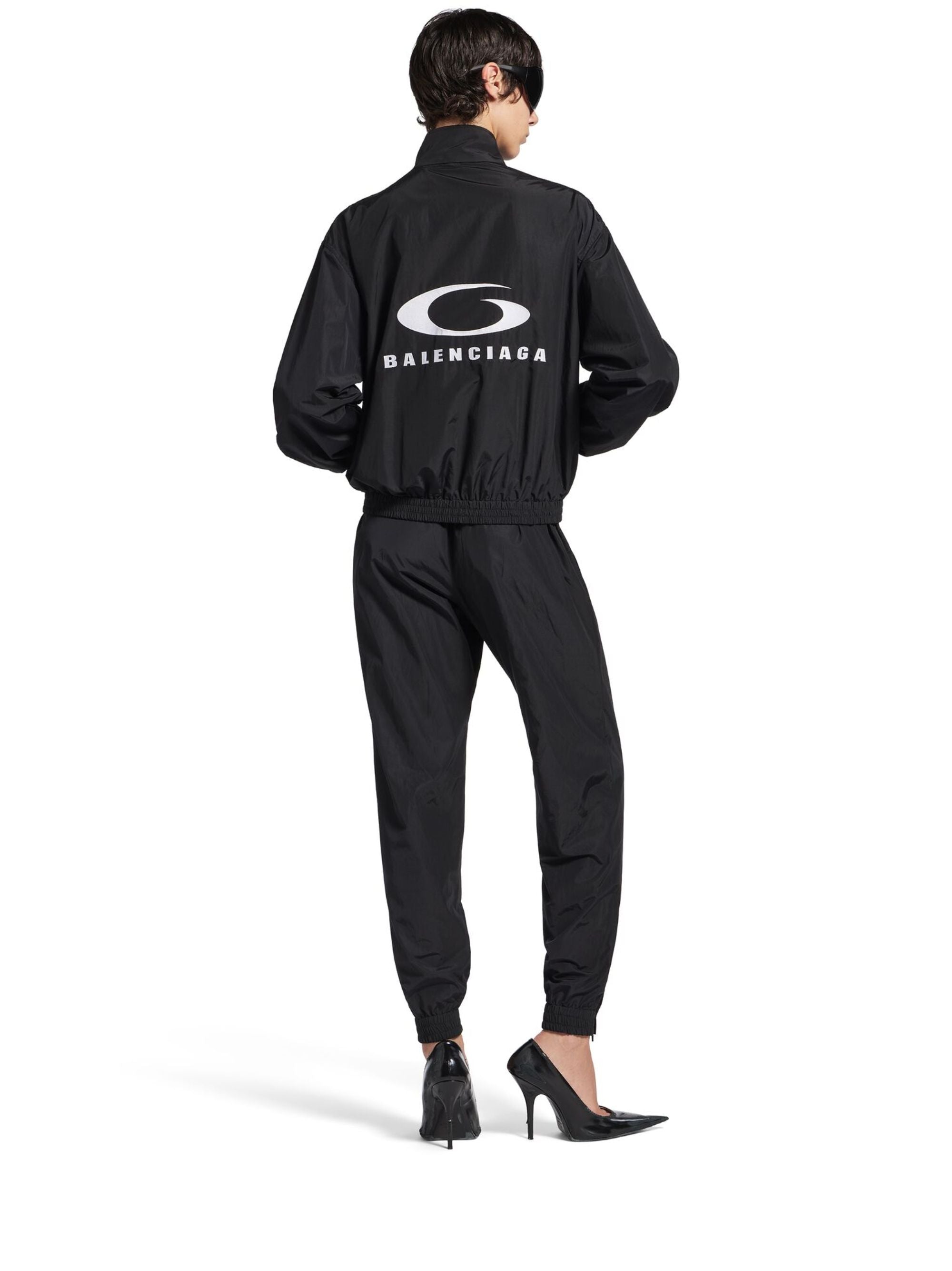Balenciaga Trousers Black Cotton Polyamide
