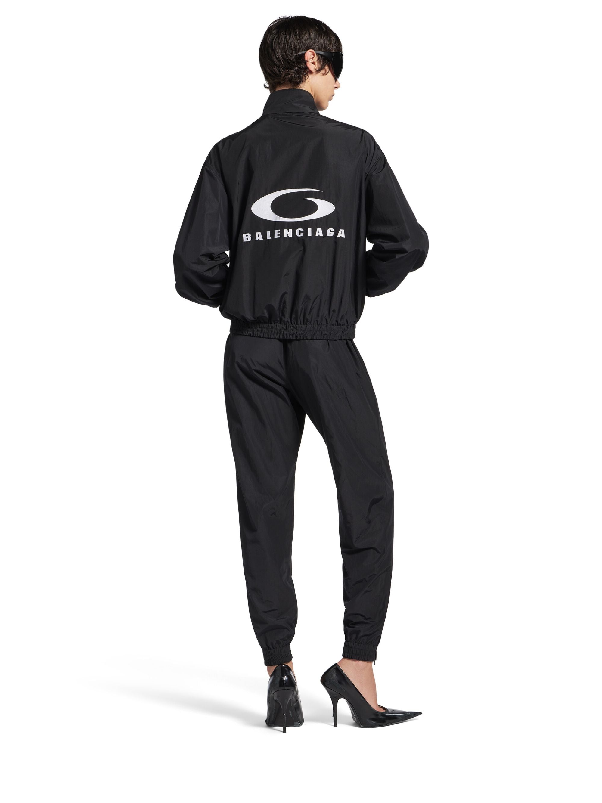 Balenciaga Coats Black Cotton Polyamide