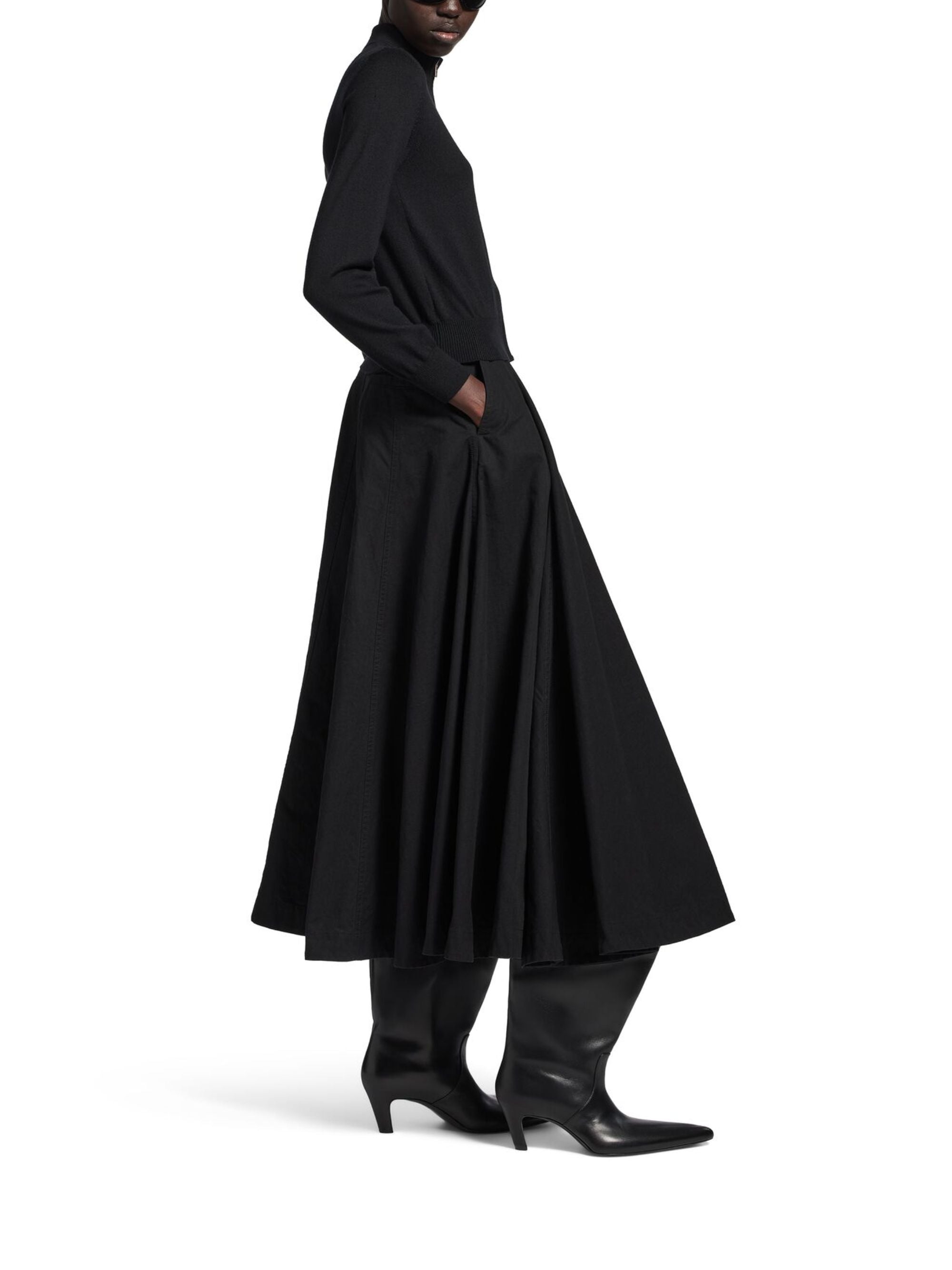 Balenciaga Skirts Black Cotton