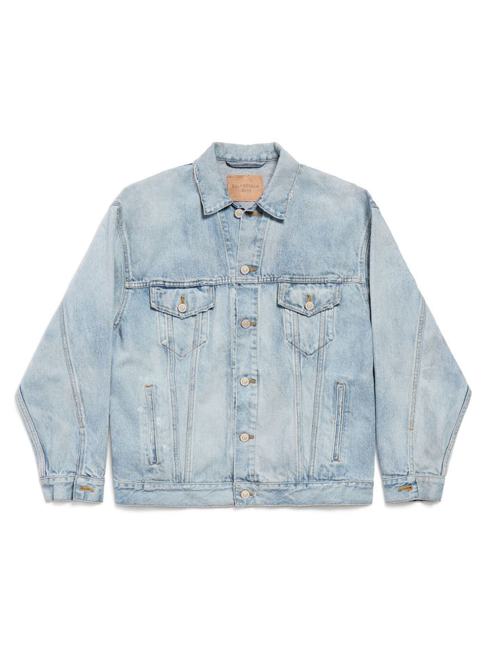 Balenciaga Coats Blue Cotton