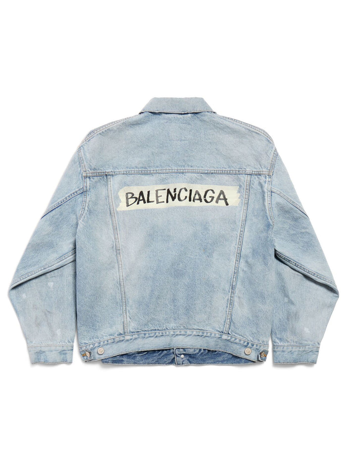 Balenciaga Coats Blue Cotton