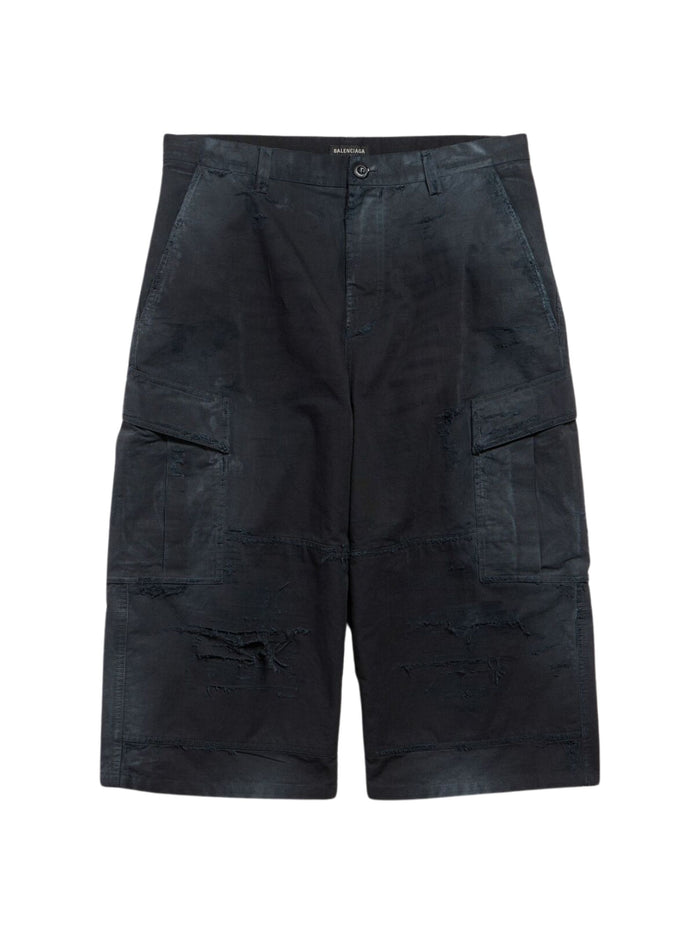 Balenciaga Shorts Black Cotton