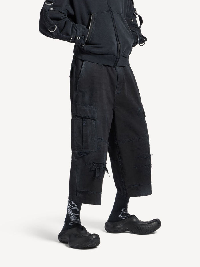 Balenciaga Shorts Black Cotton