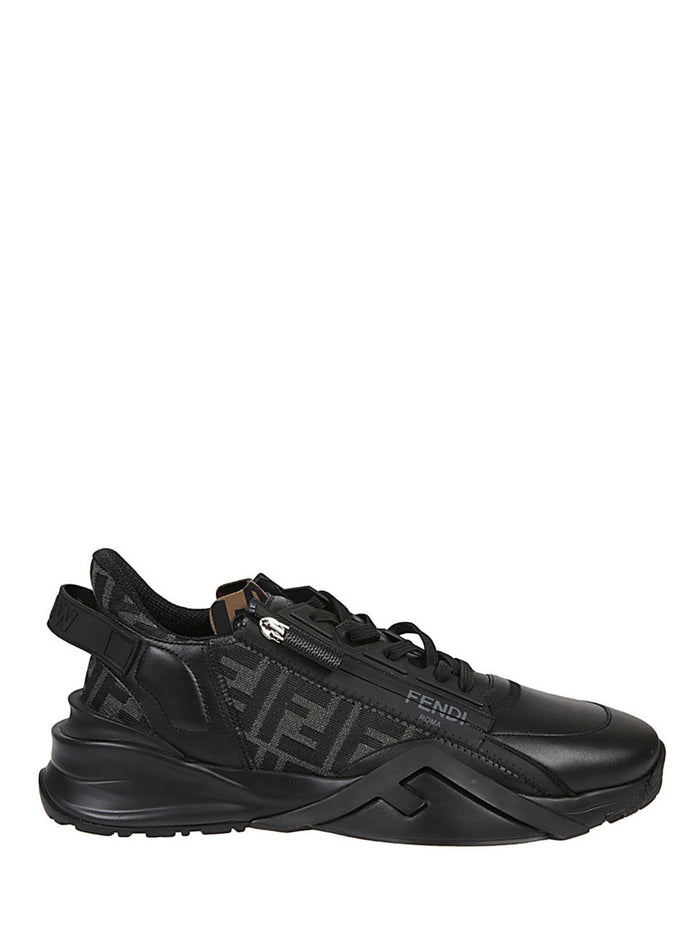 Fendi Sneakers Black Calf Leather