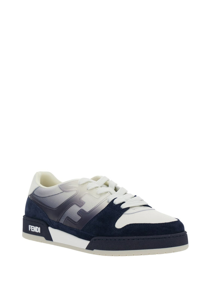 Fendi Sneakers Blue Calf Leather