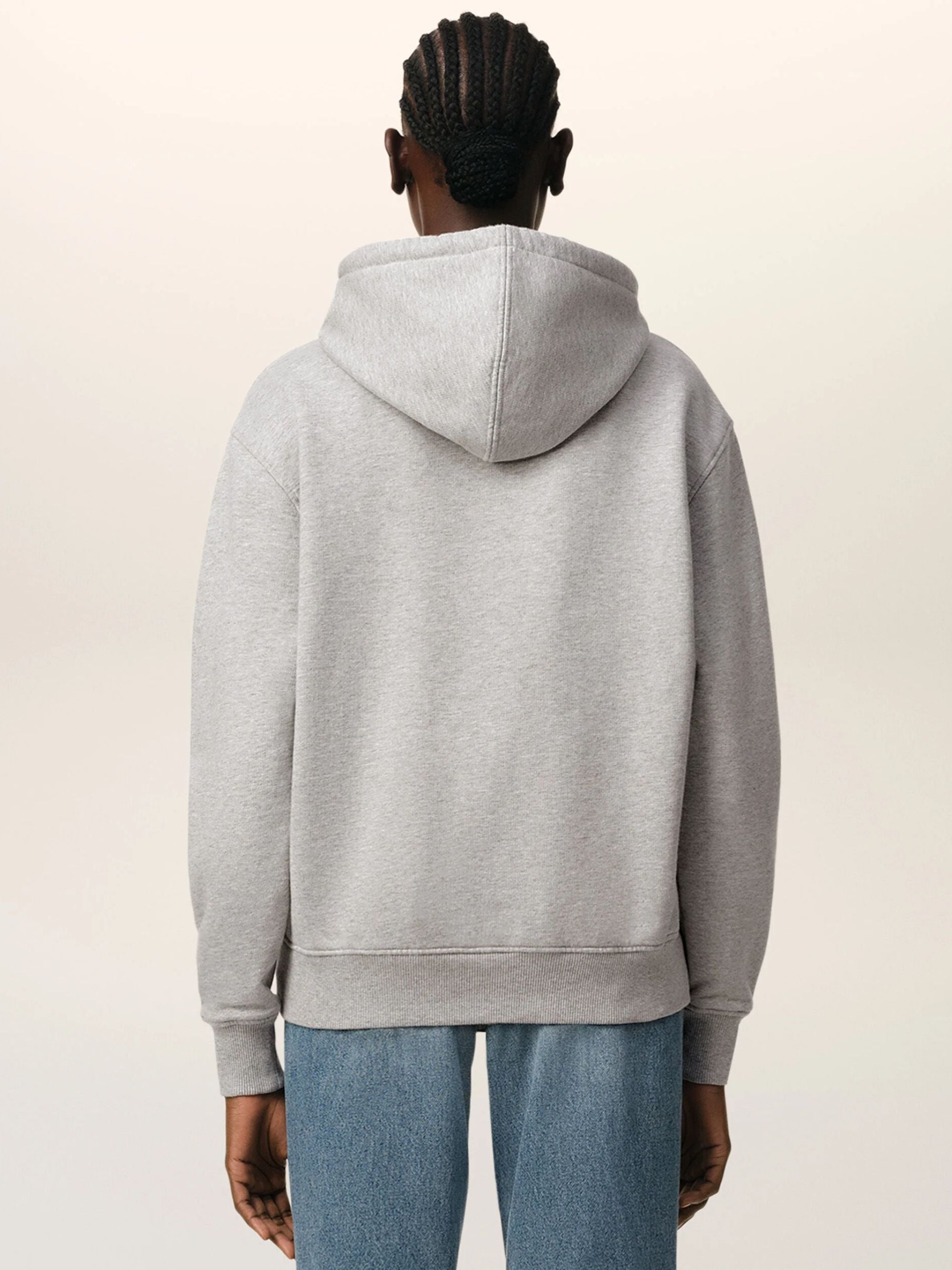 Ami Paris Sweaters Grey Cotton
