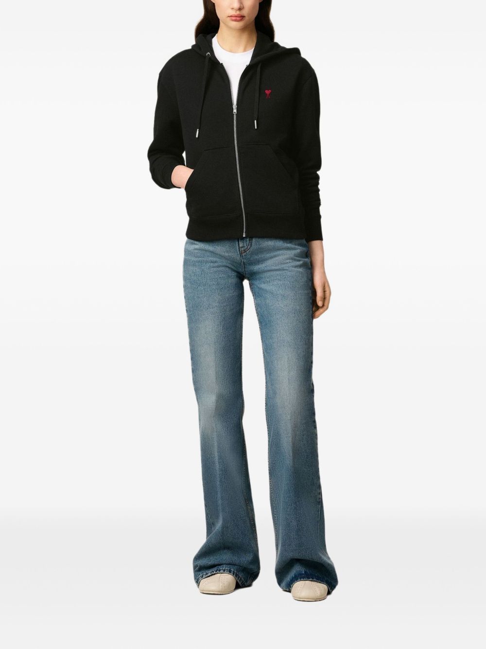 Ami Paris Sweaters Black Cotton