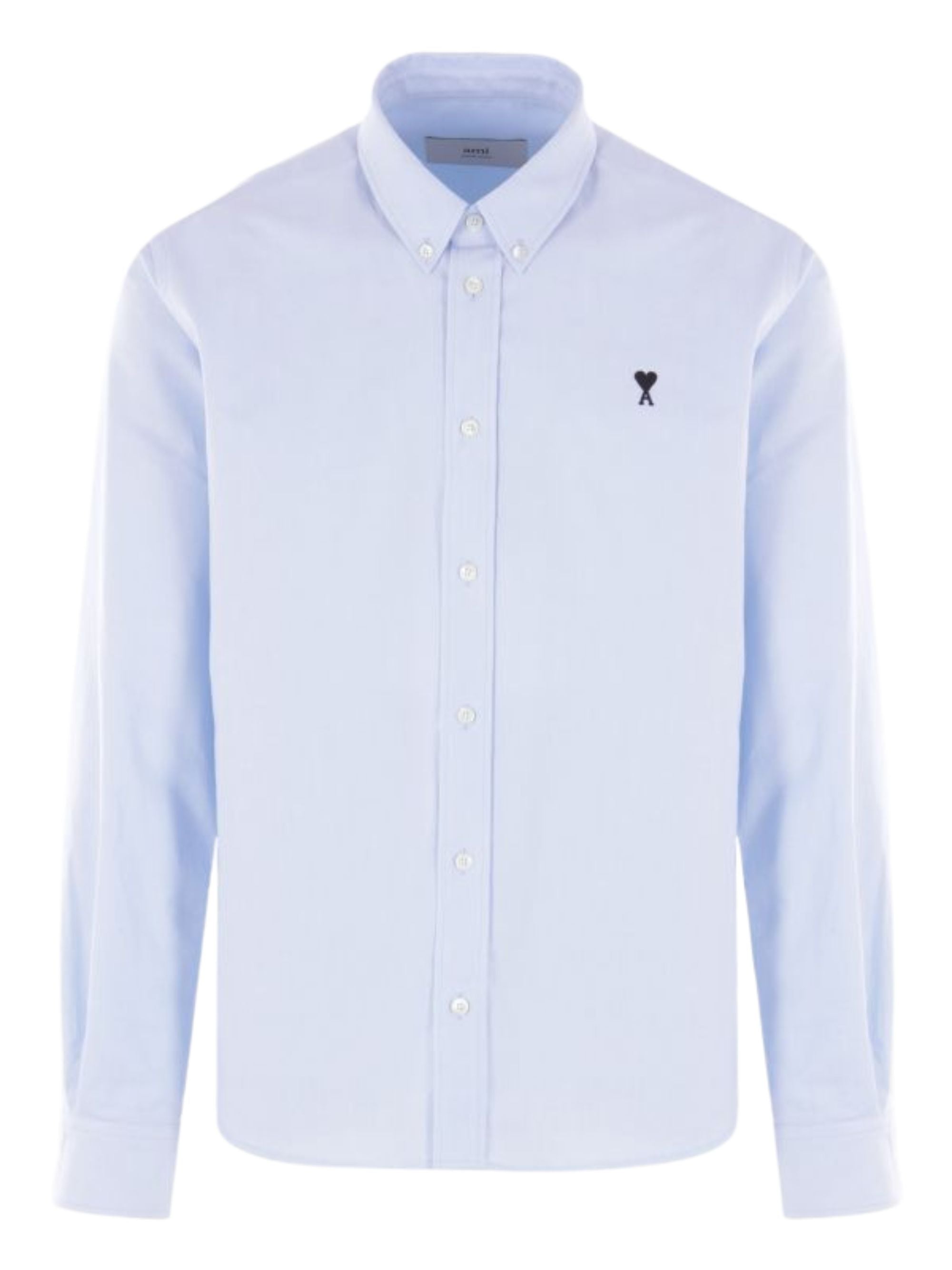 Ami Paris Shirts Blue Cotton