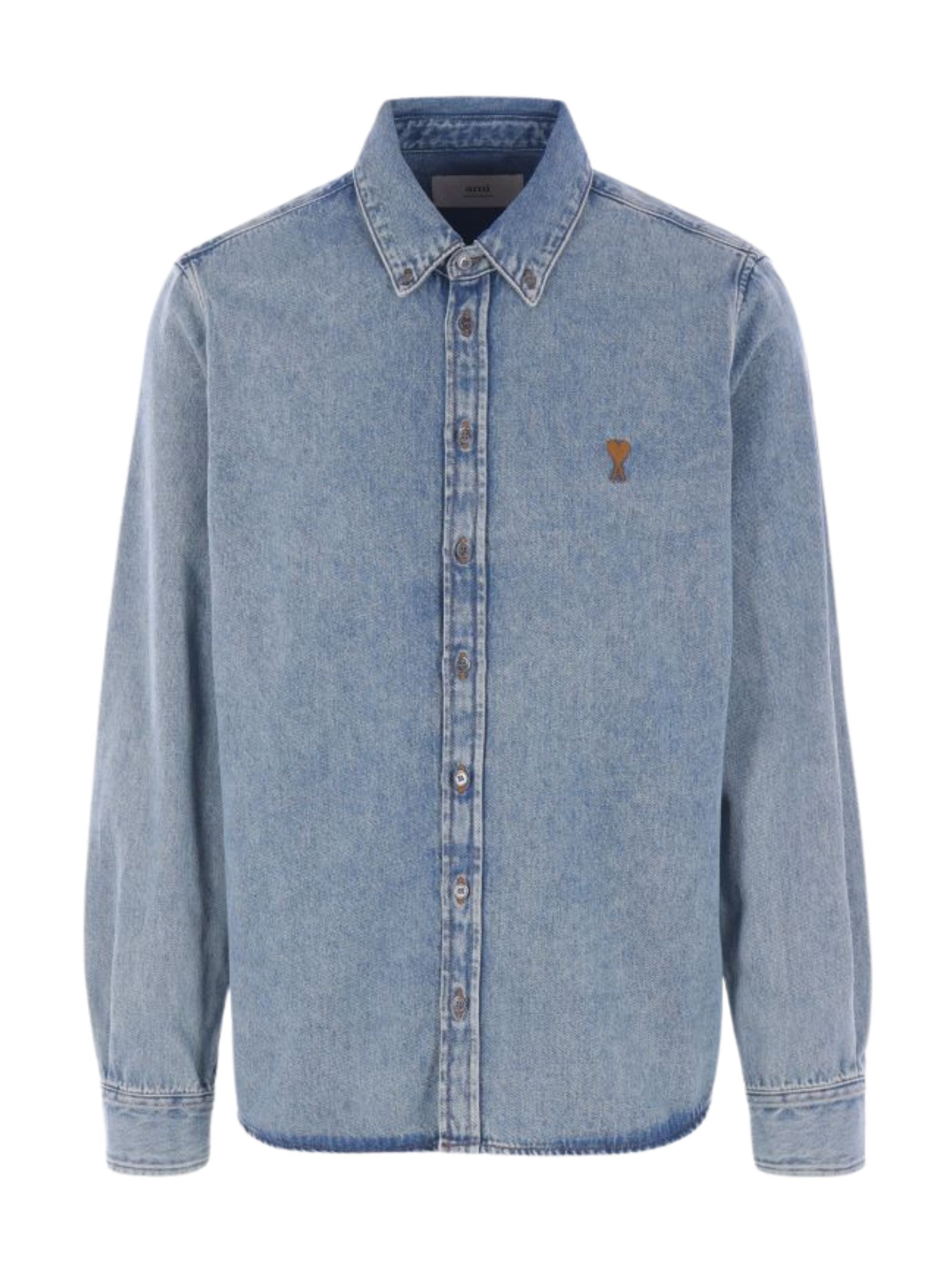 Ami Paris Shirts Denim Cotton