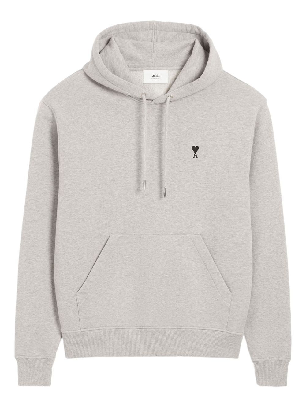 Ami Paris Sweaters Grey Cotton