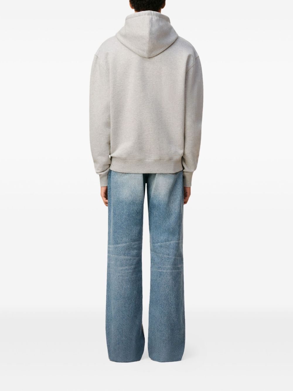 Ami Paris Sweaters Grey Cotton