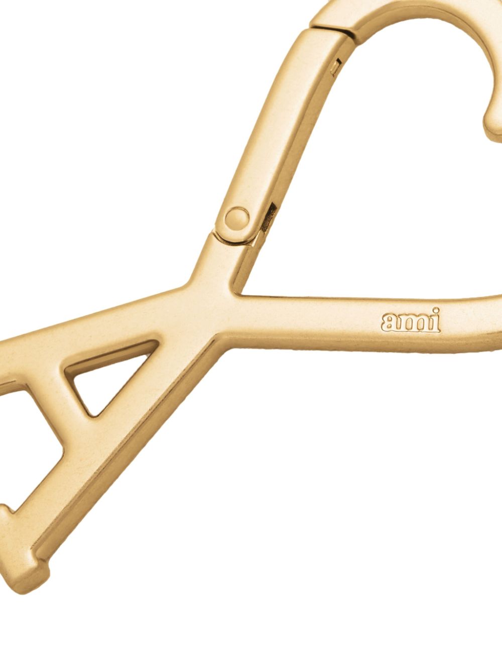 Ami Paris Keychains Golden Zamak