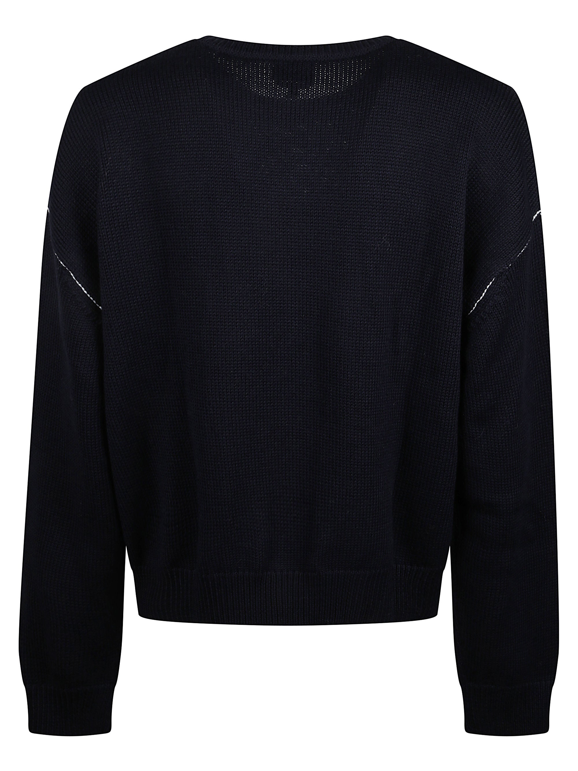 A.P.C. Sweaters Blue Acrylic Wool