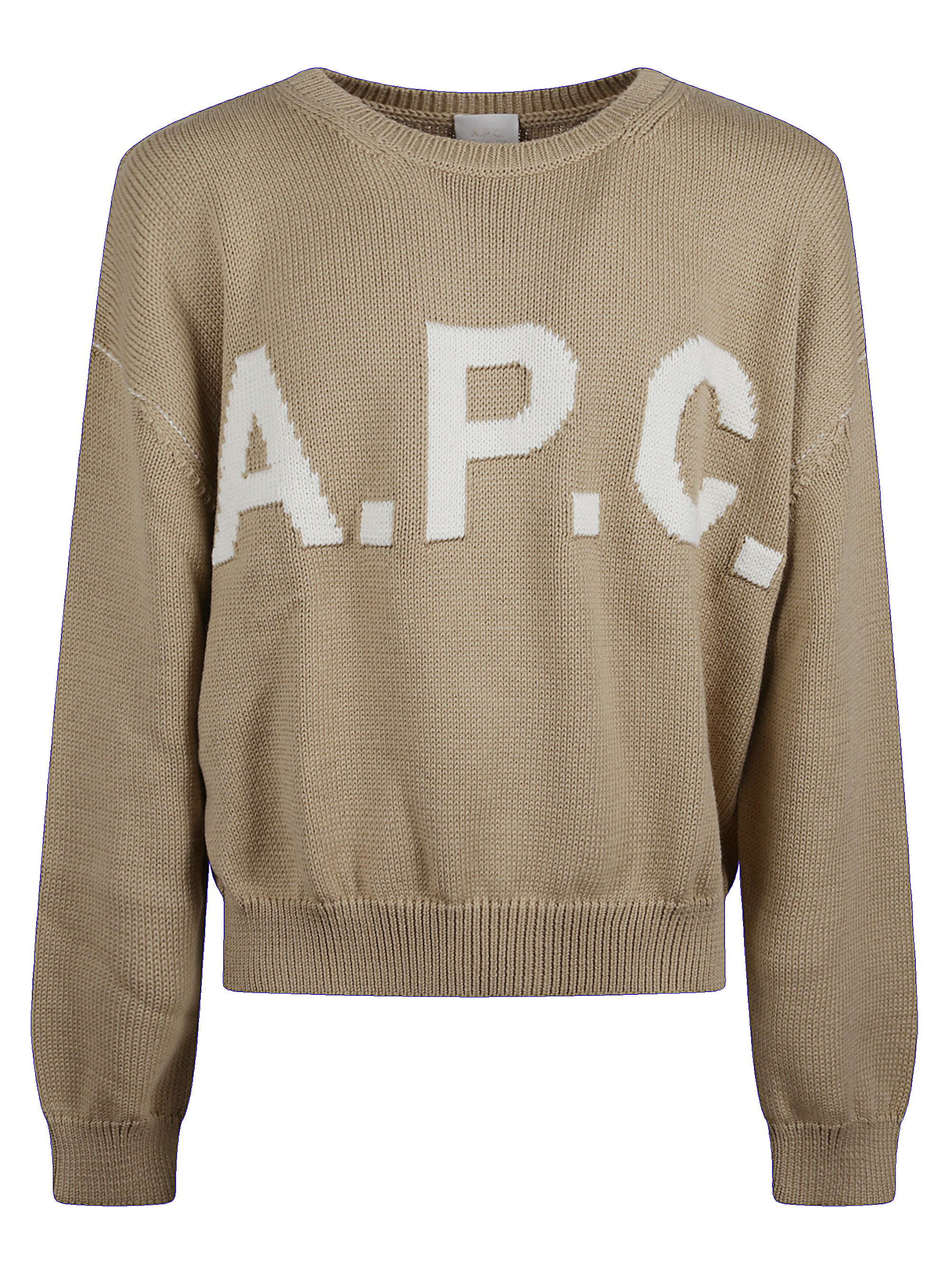 A.P.C. Sweaters Beige Acrylic Wool