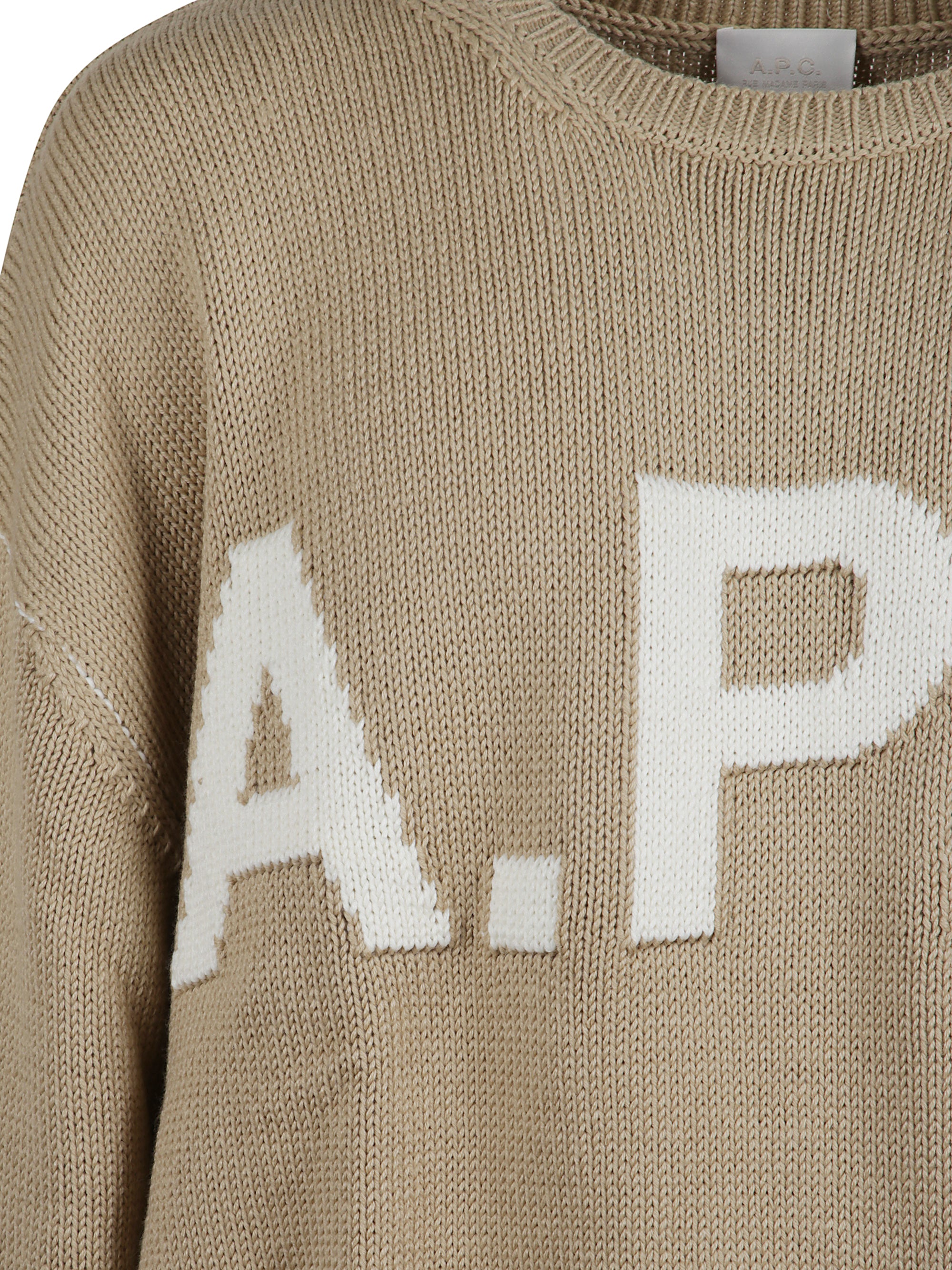 A.P.C. Sweaters Beige Acrylic Wool