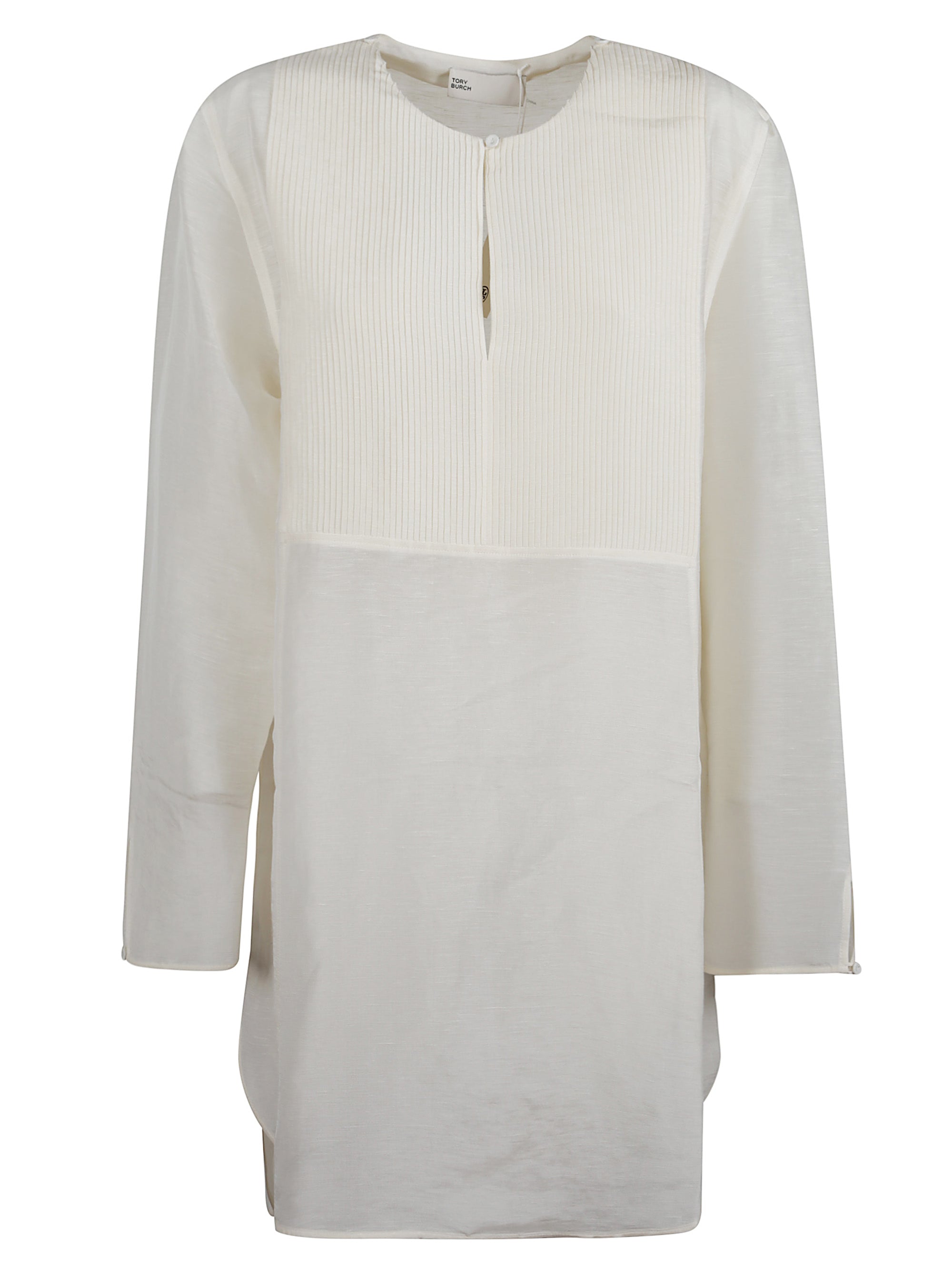 Tory Burch Dresses Ivory Linen Silk