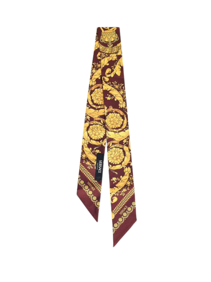Versace Scarfs Bordeaux Silk