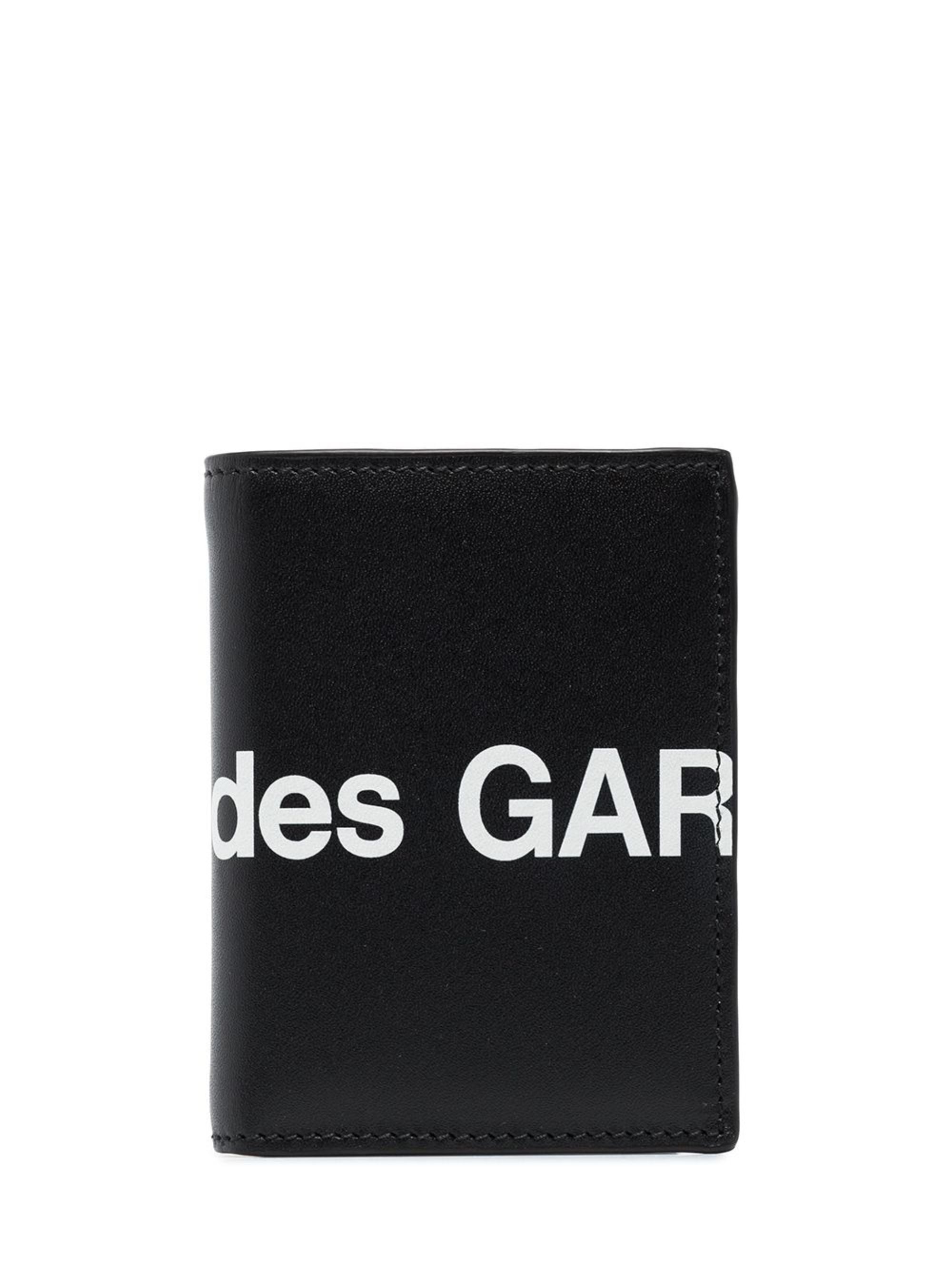 Comme Des Garcons Wallet Black Cowhide Leather