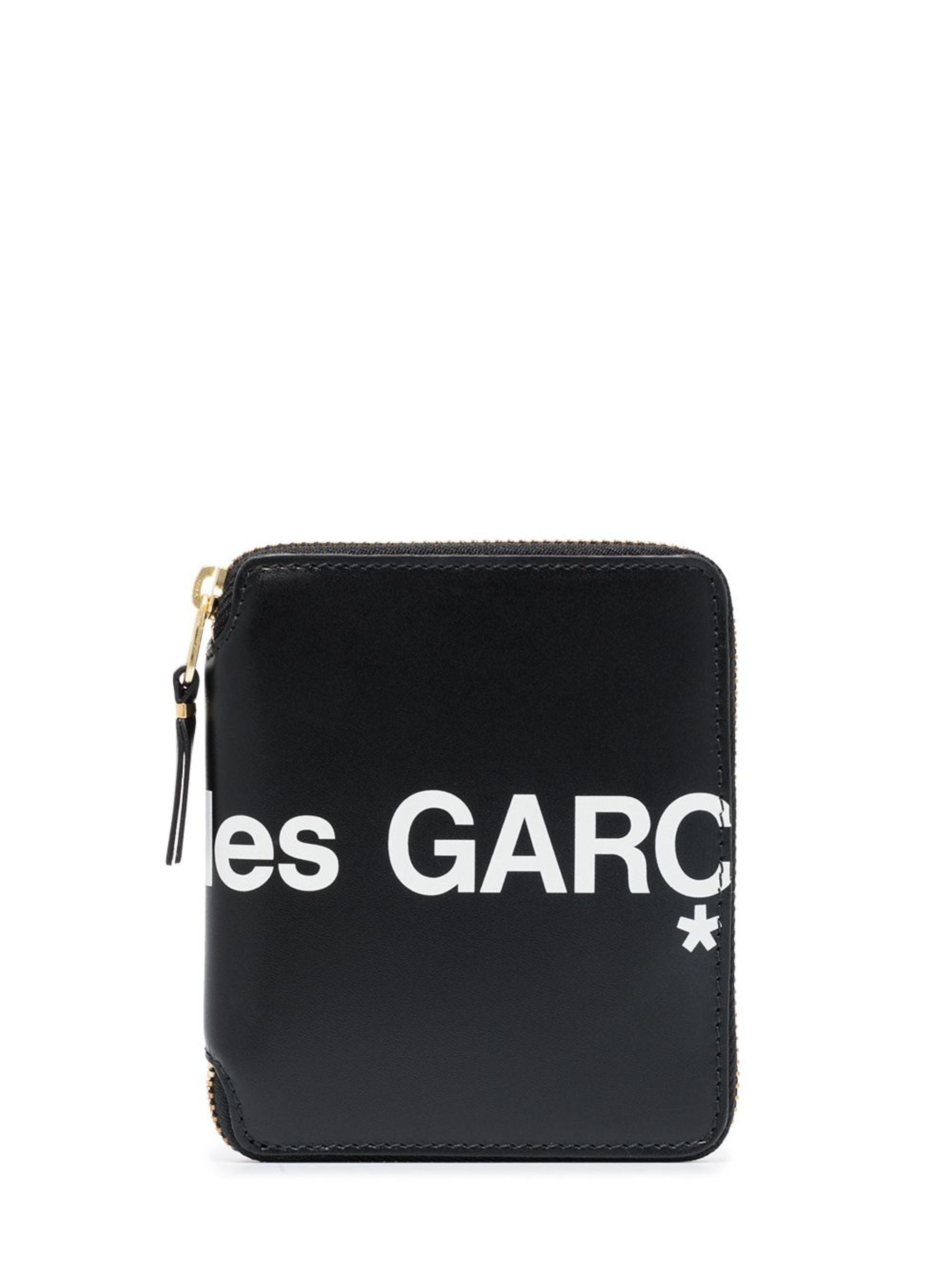 Comme Des Garcons Wallet Black Cowhide Leather