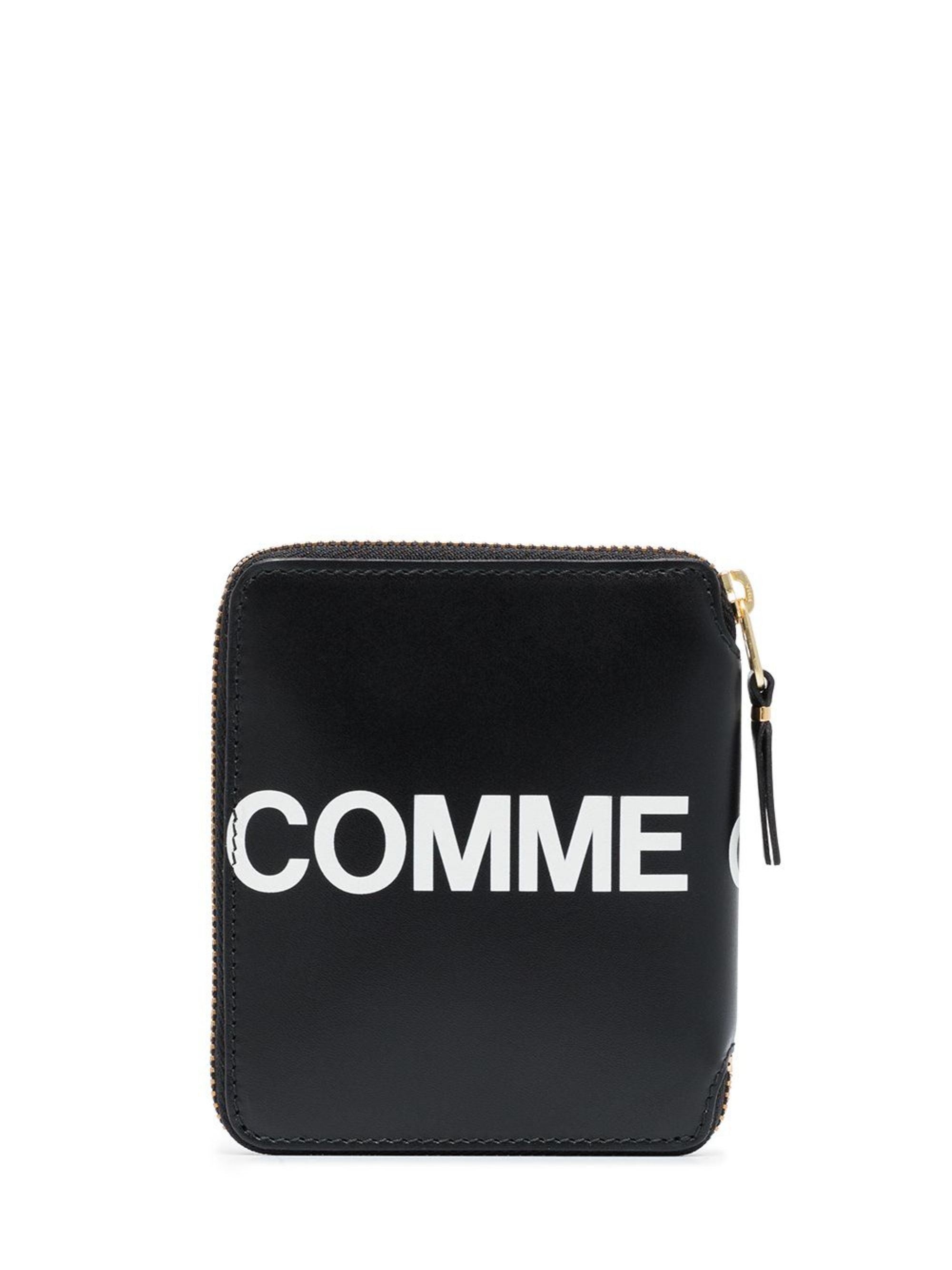 Comme Des Garcons Wallet Black Cowhide Leather