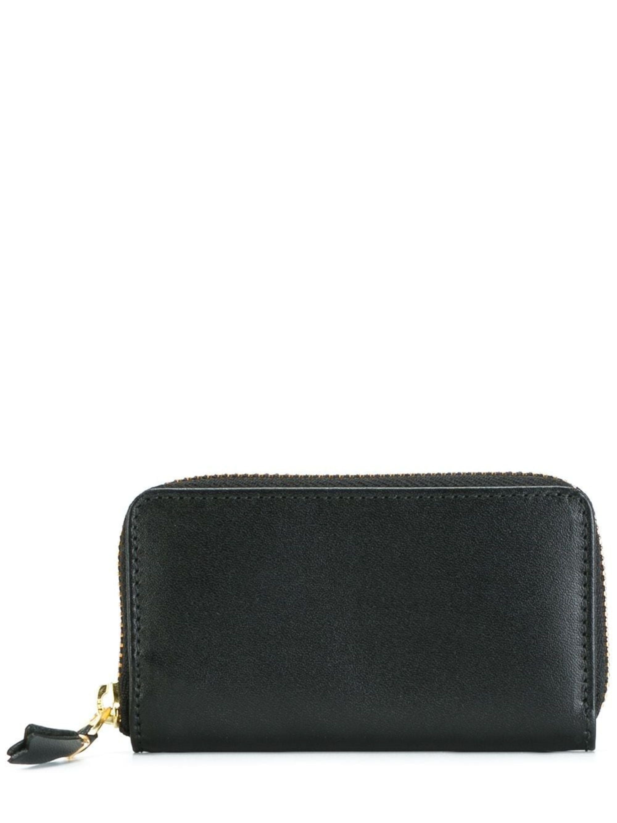 Comme Des Garcons Wallet Black Calfskin