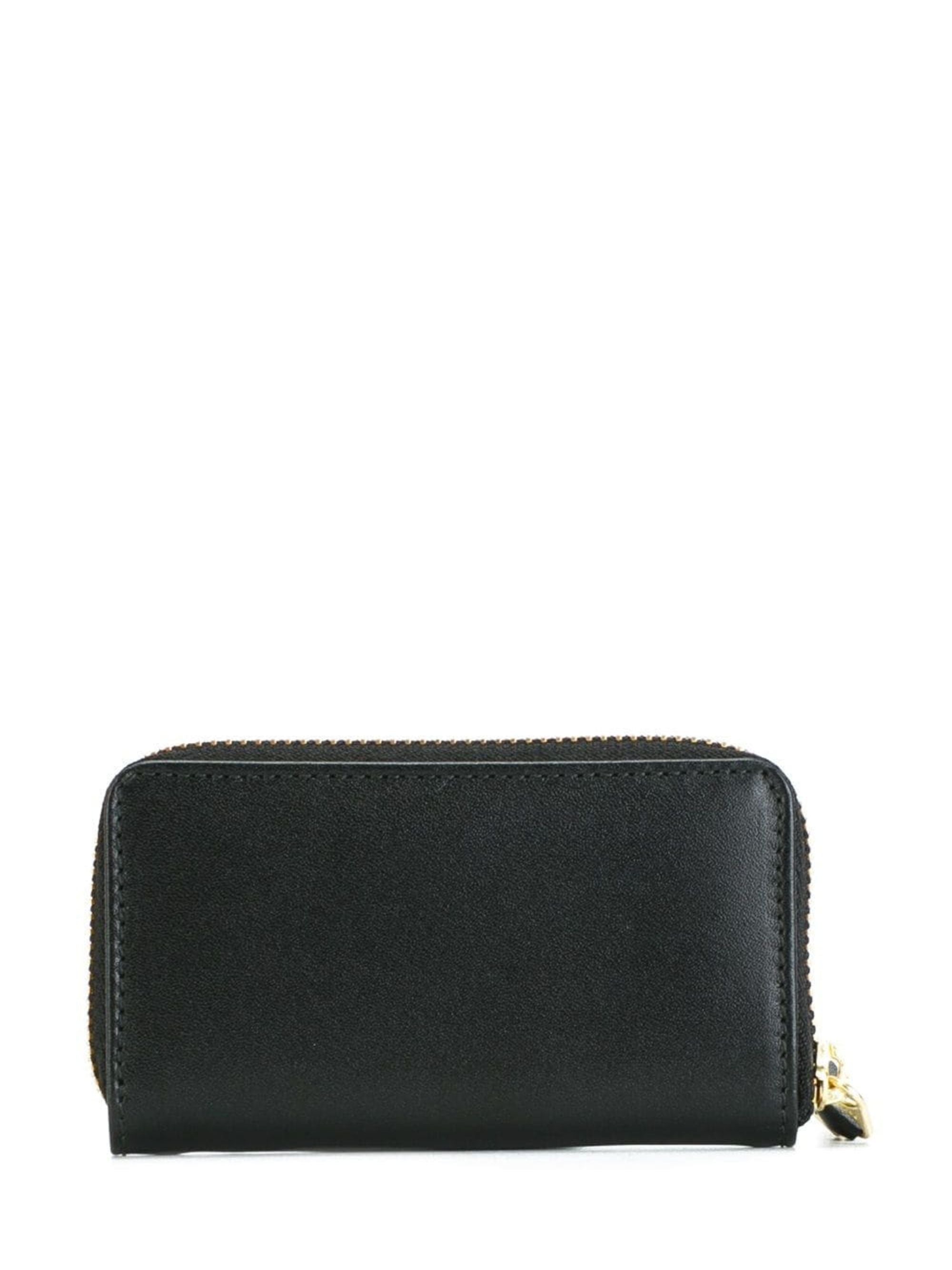 Comme Des Garcons Wallet Black Calfskin