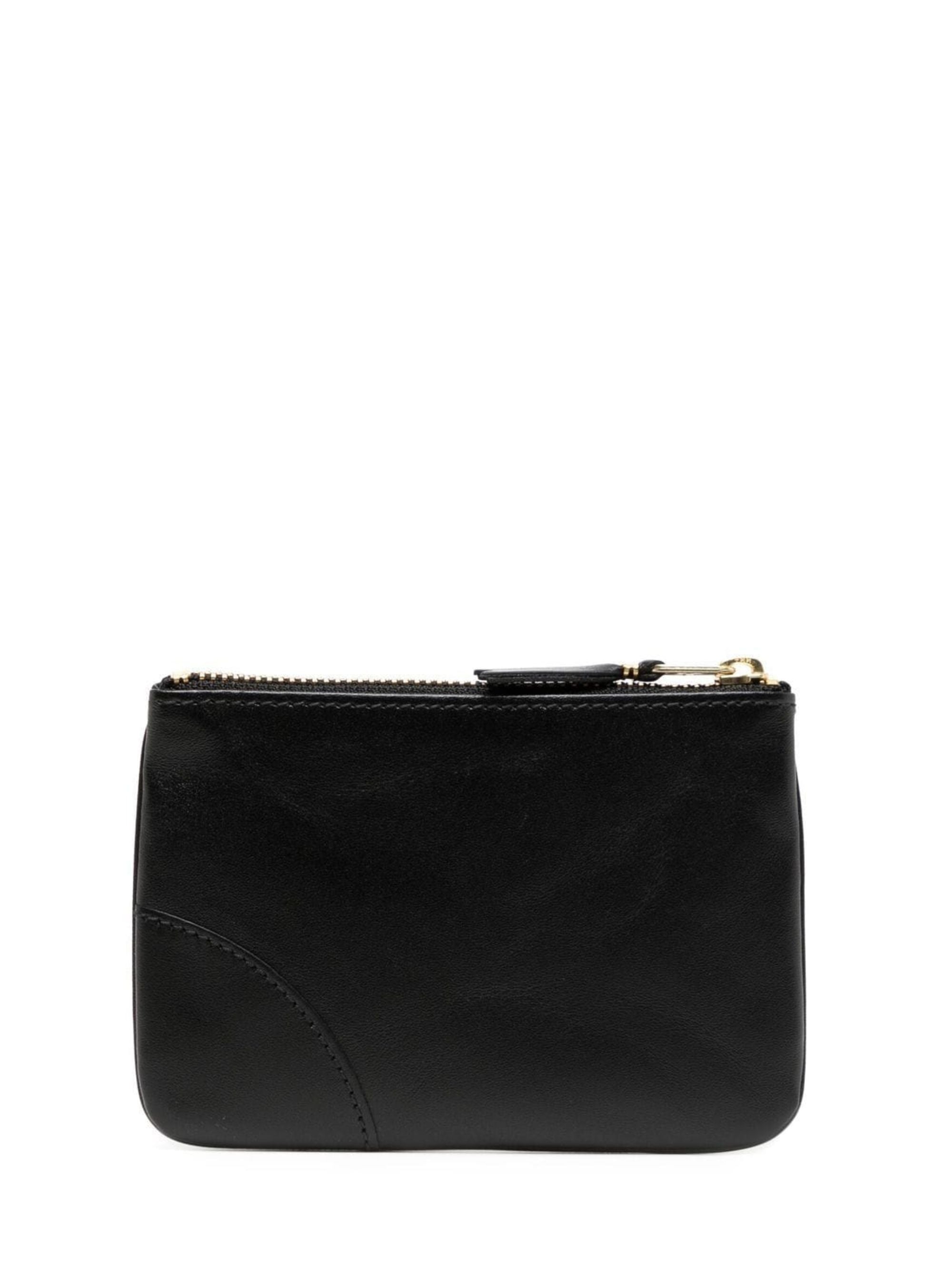 Comme Des Garcons Wallet Black Calfskin