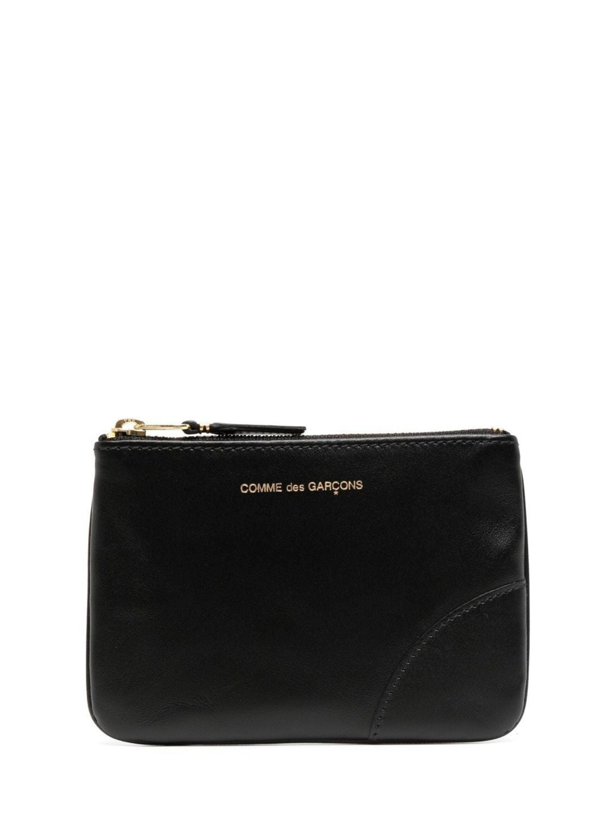 Comme Des Garcons Wallet Black Calfskin