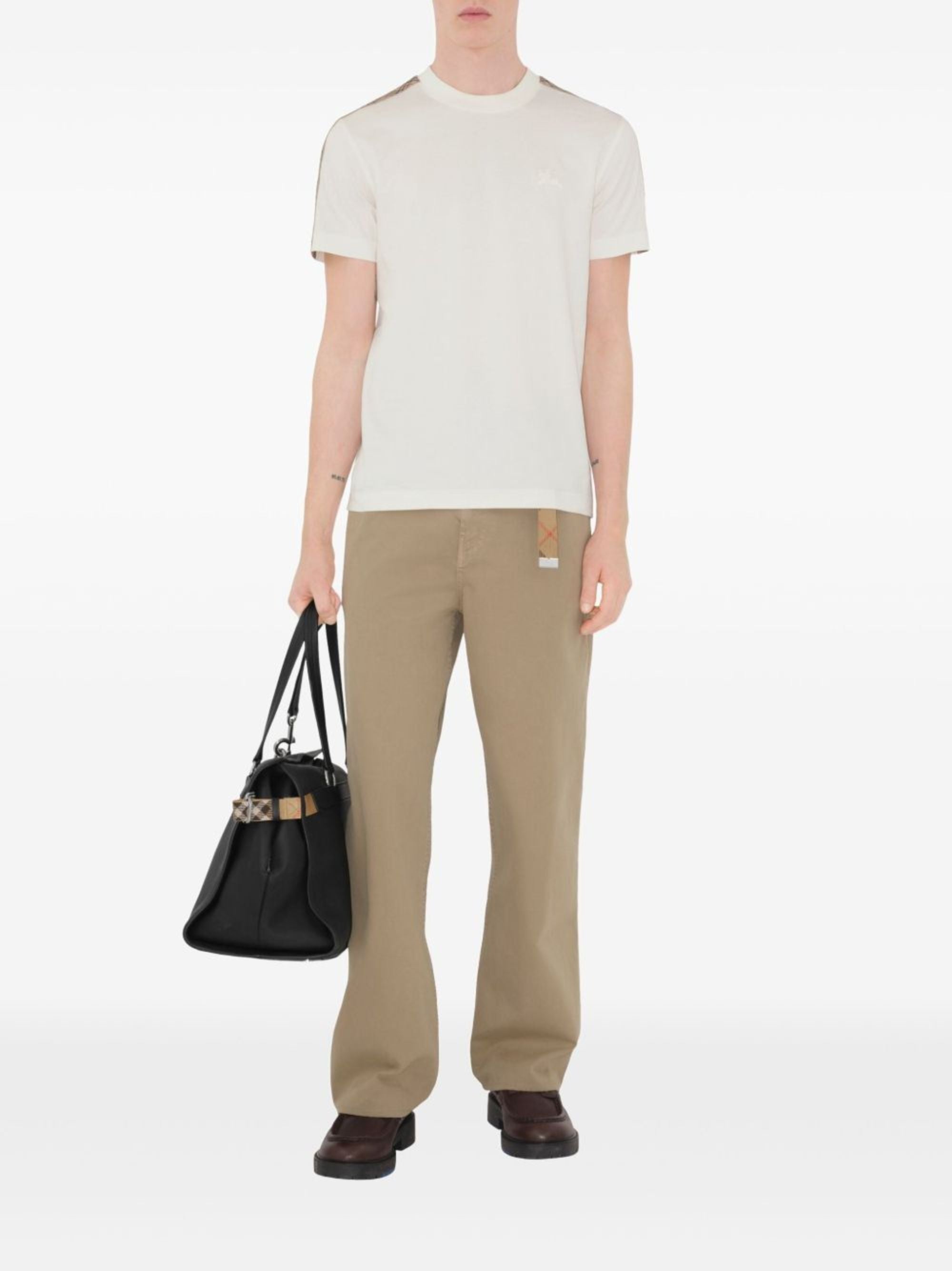 Burberry T-Shirts And Polos White Cotton