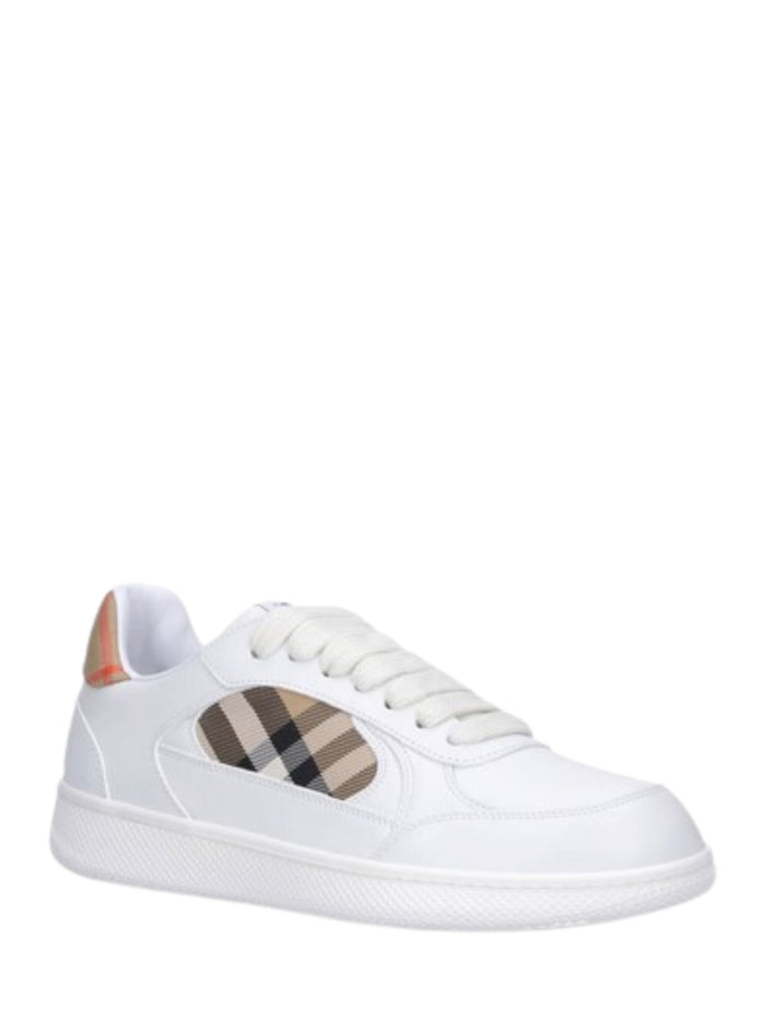 Burberry Sneakers White Calf Grain Leather (bos T