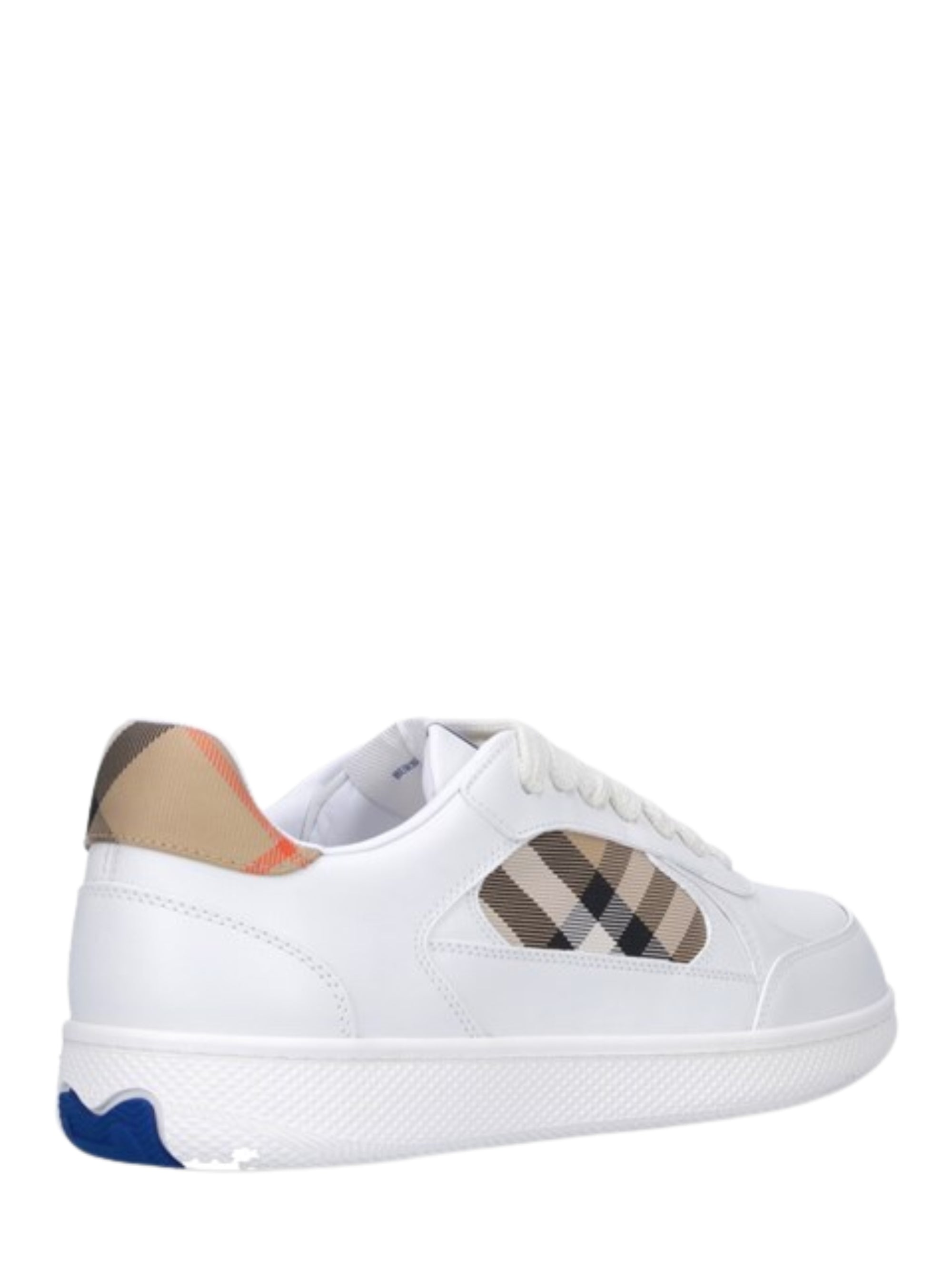 Burberry Sneakers White Calf Grain Leather (bos T
