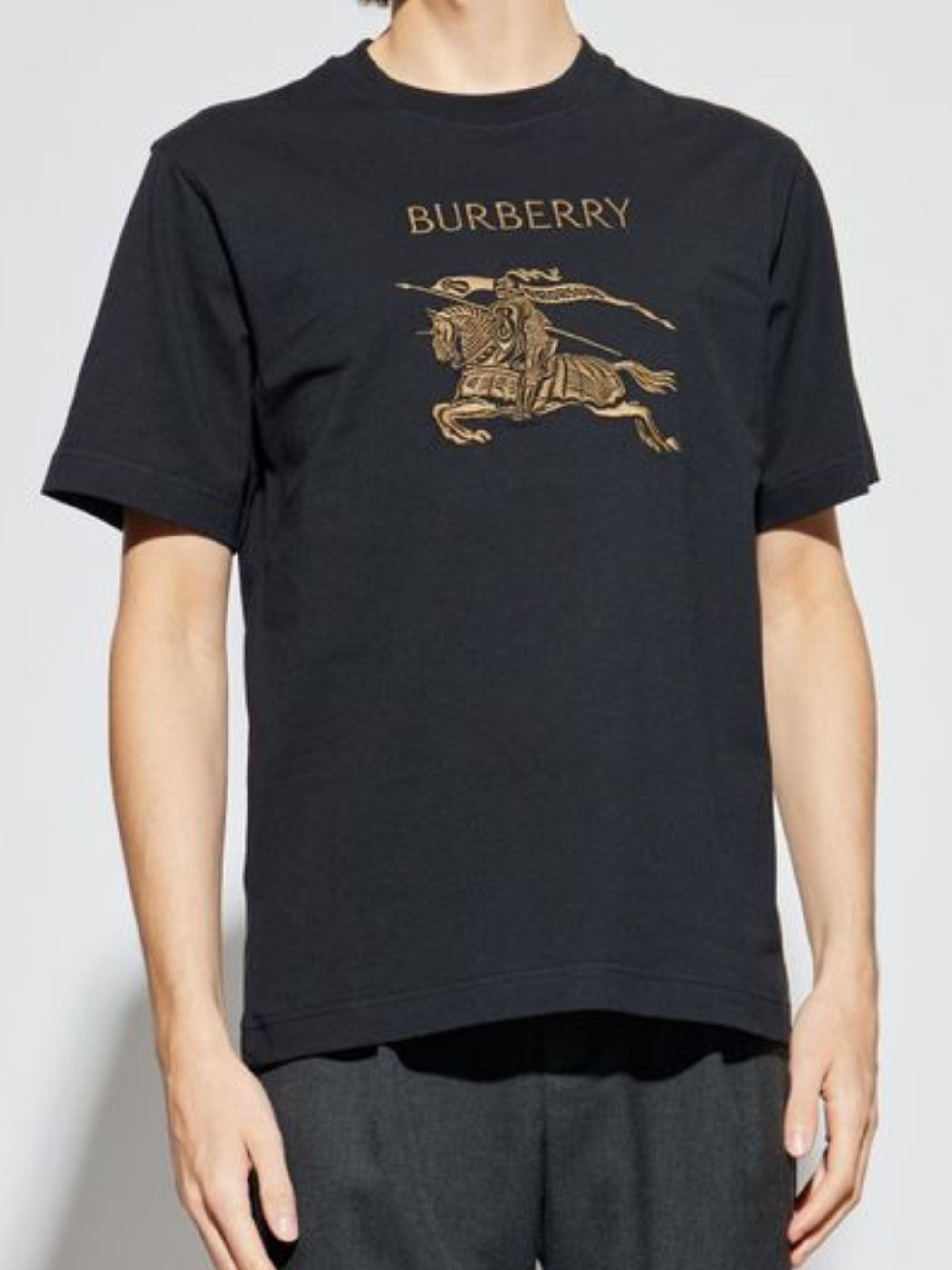 Burberry T-Shirts And Polos Black Cotton