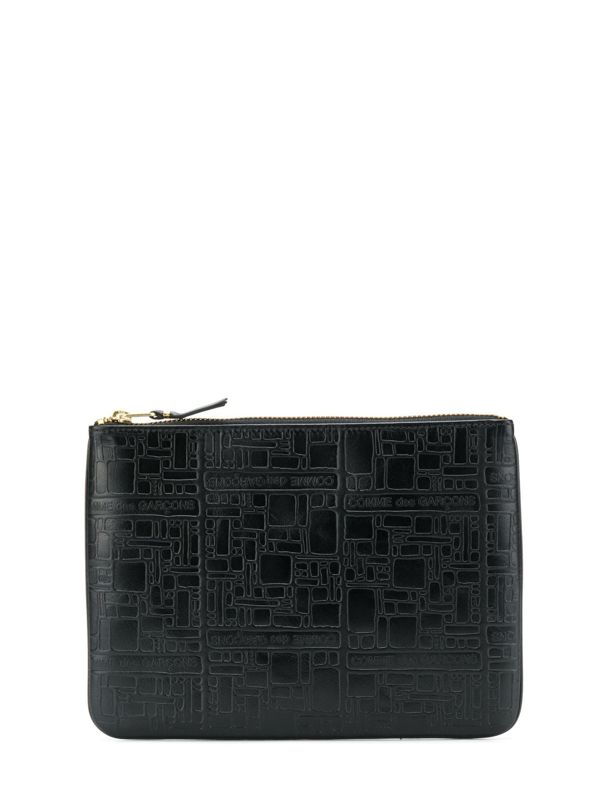 Comme Des Garcons Wallet Black Calfskin