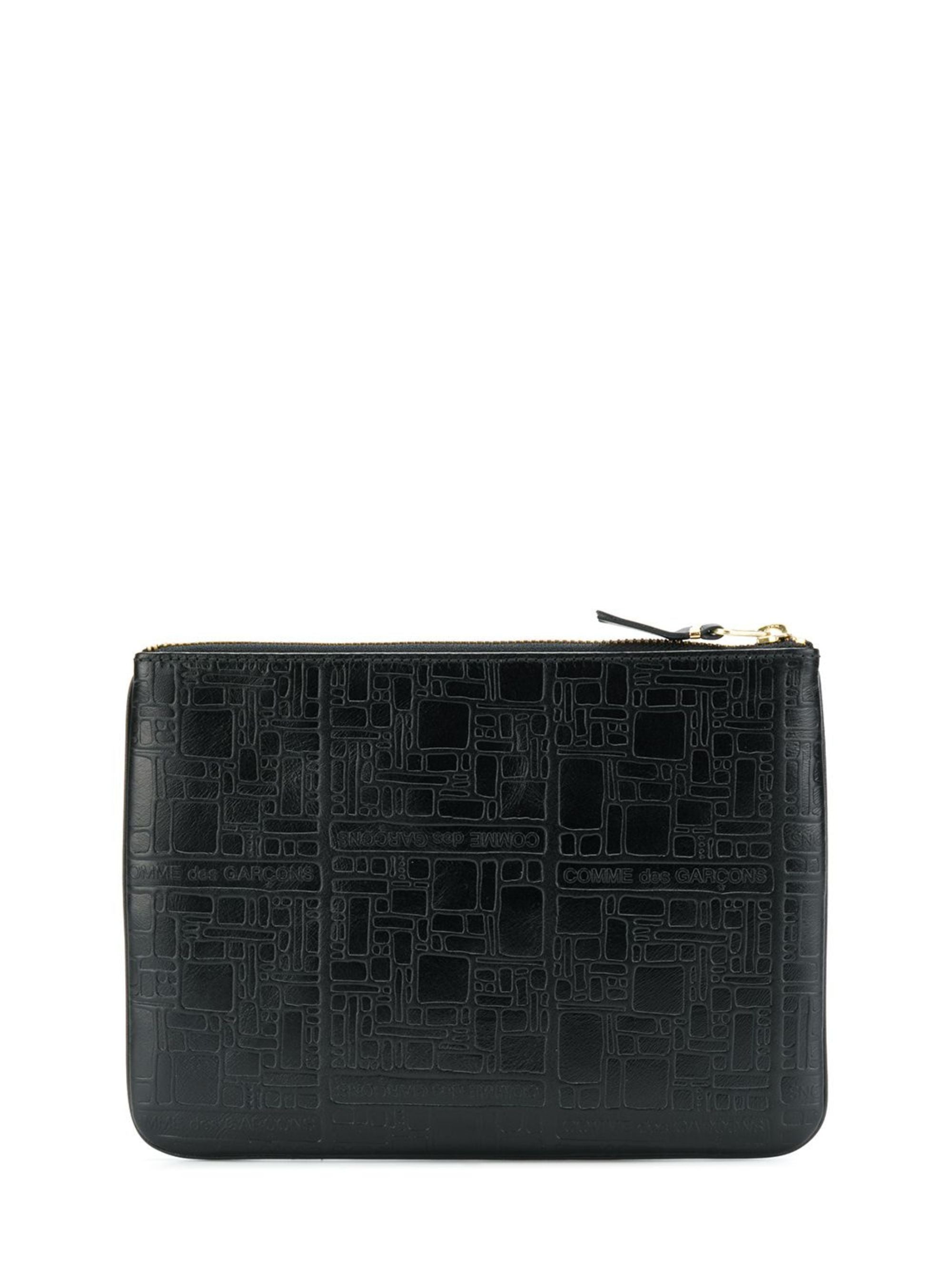 Comme Des Garcons Wallet Black Calfskin