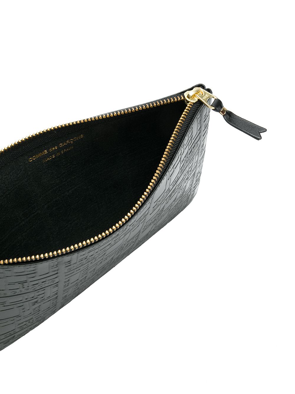 Comme Des Garcons Wallet Black Calfskin