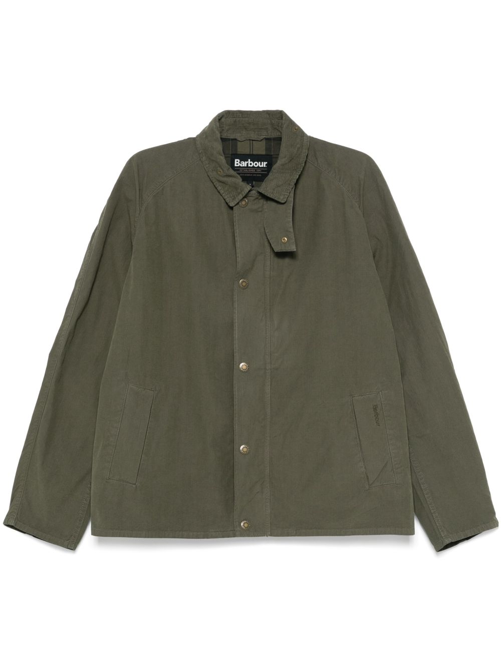 Barbour Coats Green Cotton