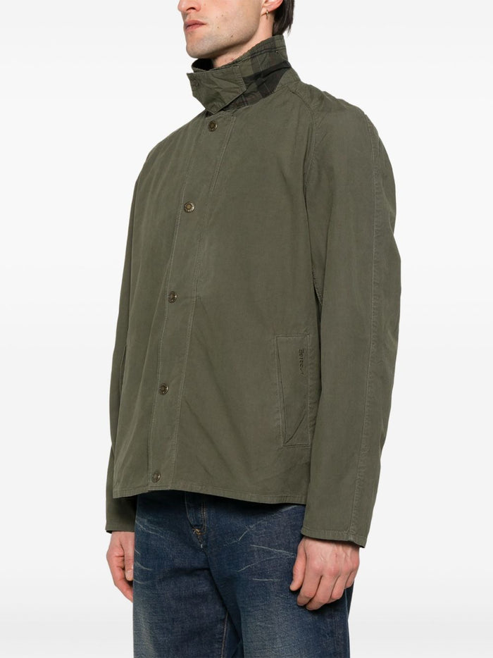 Barbour Coats Green Cotton