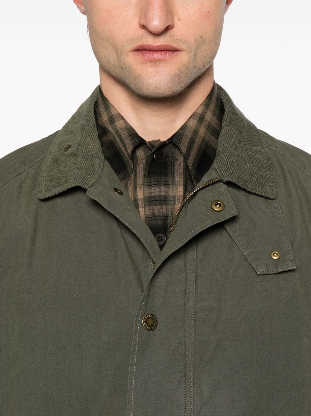 Barbour Coats Green Cotton